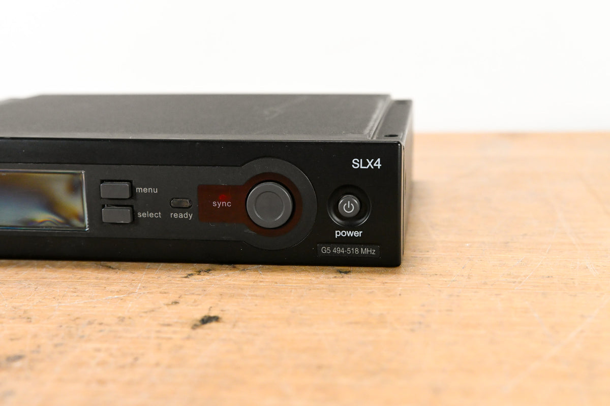 Shure SLX4 Wireless Receiver - G5 Band: 494-518 MHz (NO POWER SUPPLY)