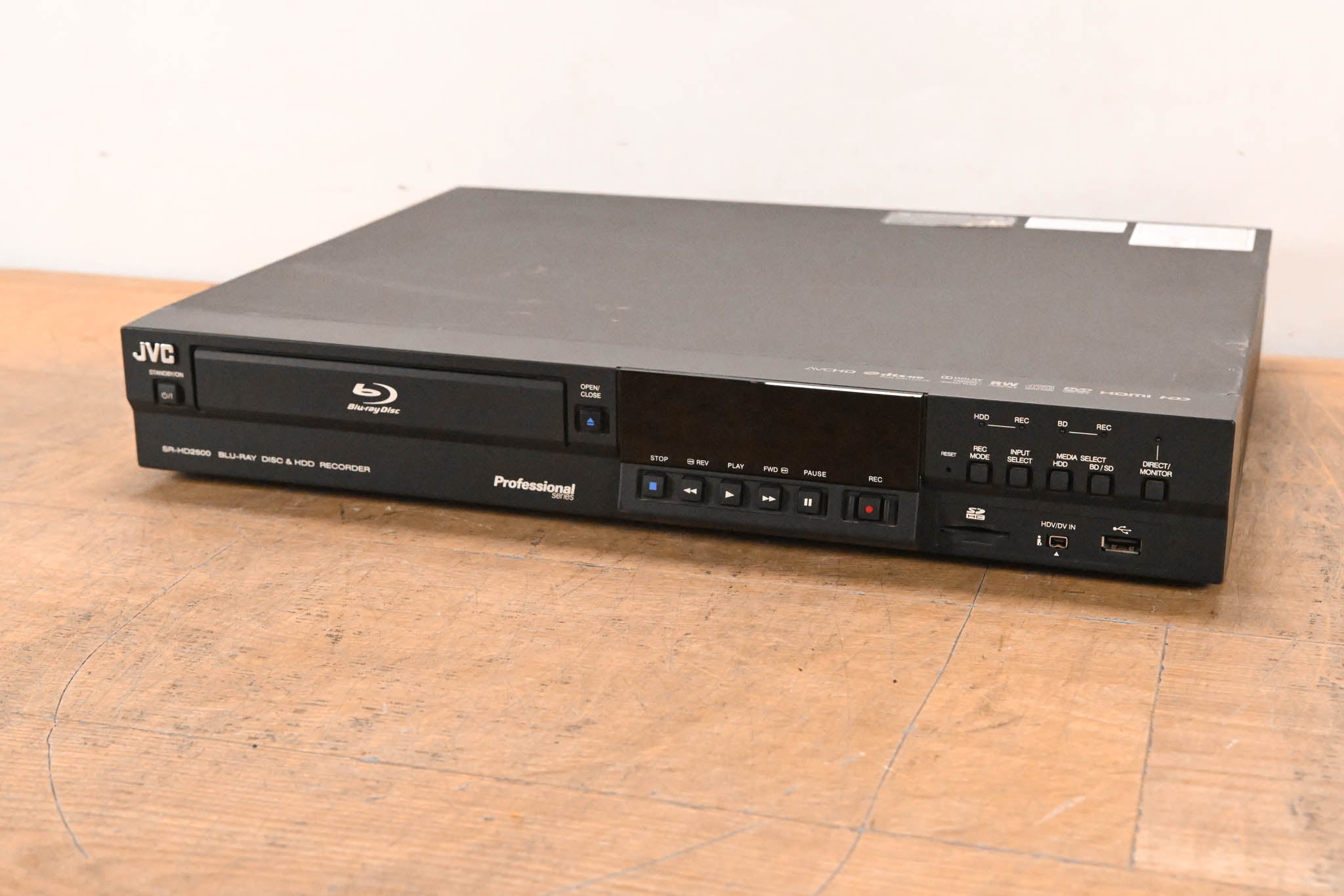 JVC SR-HD2500US Blu-Ray Disc & HDD Recorder with HD-SDI