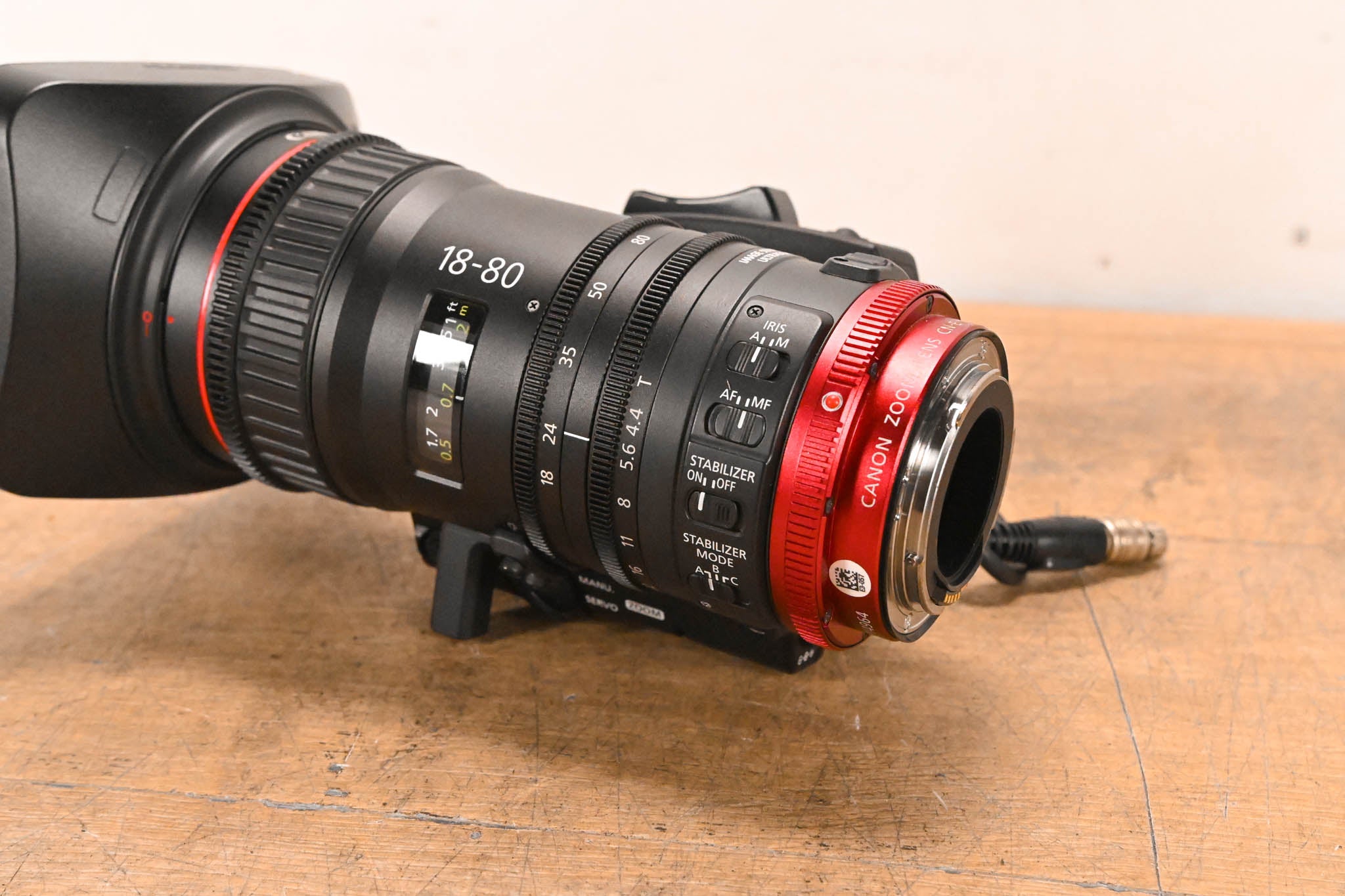 Canon CN-E 18-80mm T4.4 Compact-Servo Cine Zoom Lens (EF Mount)