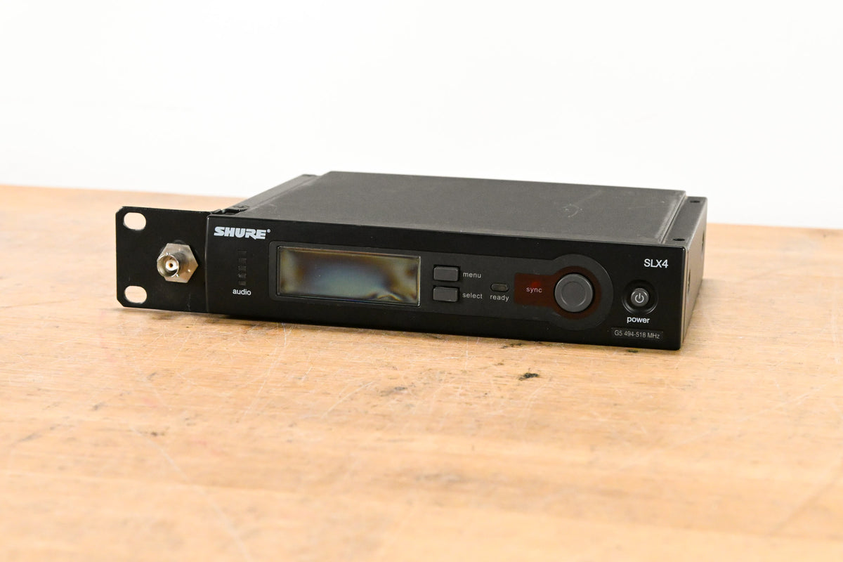 Shure SLX4 Wireless Receiver - G5 Band: 494-518 MHz (NO POWER SUPPLY)