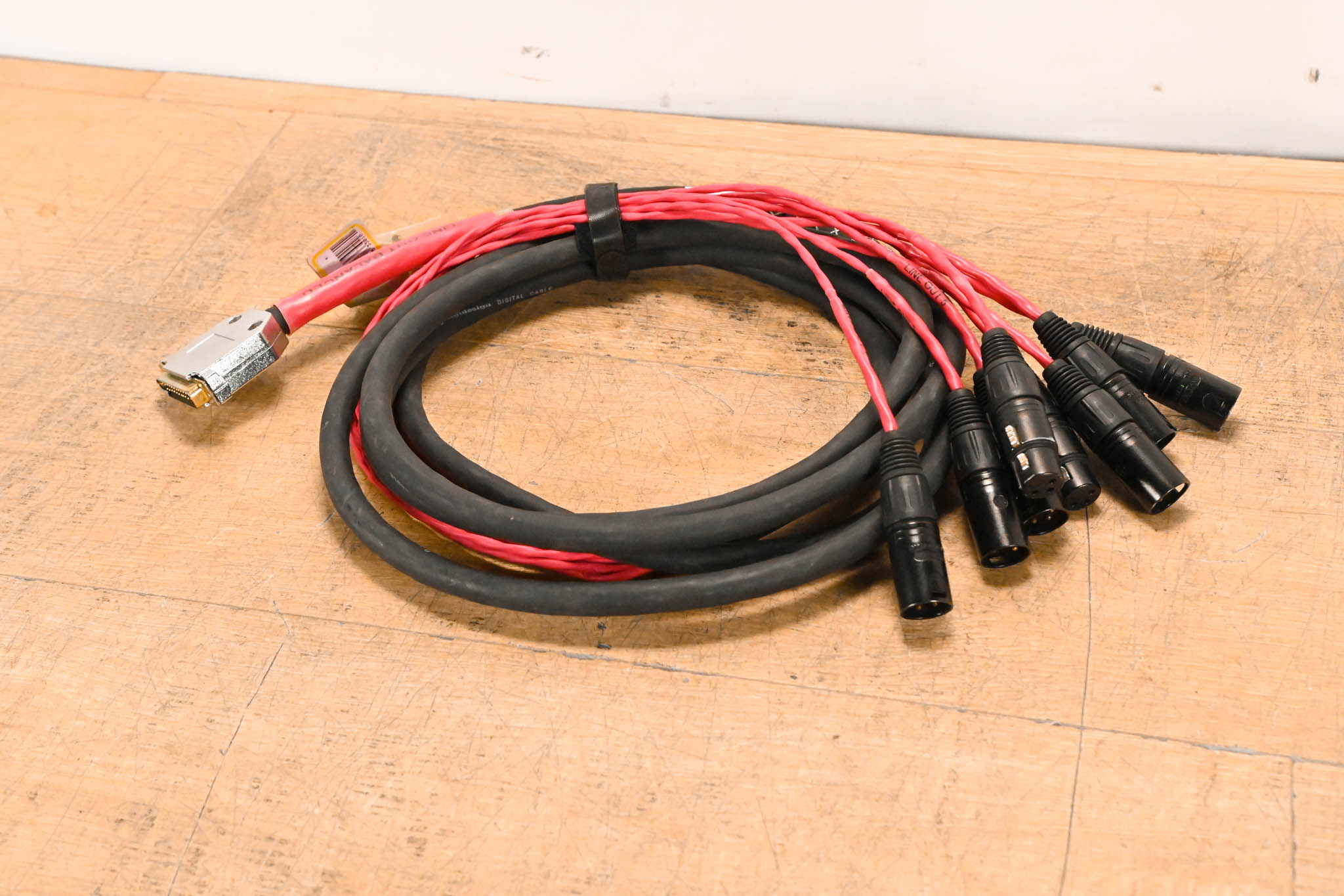AVID DB25 to (6x)XLRM and (2x)XLRF DigiSnake - 10ft