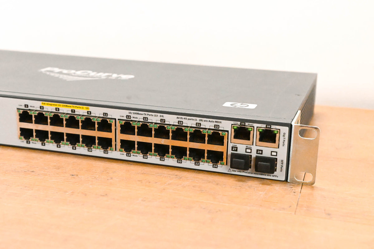 HP 2610-24/12 PWR 26-Port PoE Managed Network Switch
