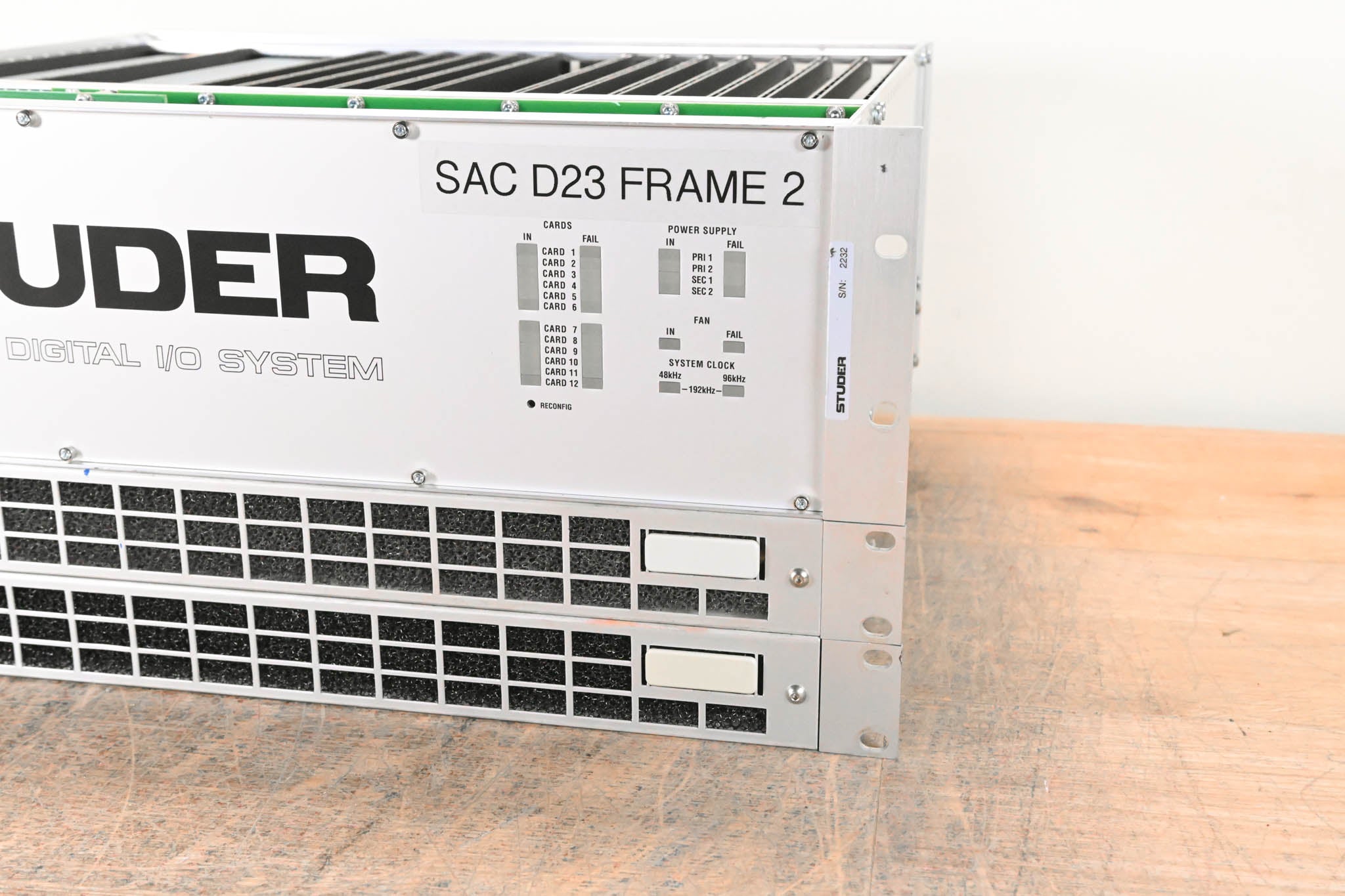 Studer D23m I/O System w/ A-Link HD Card, Fan Module, and Filter Module
