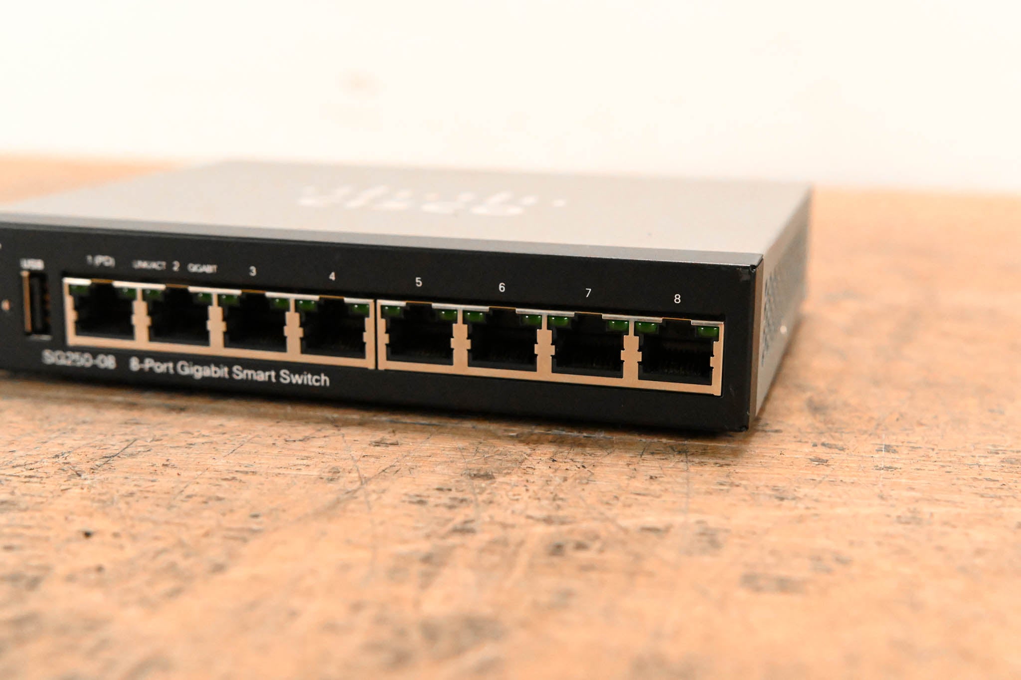 Cisco SG250-08 8-Port Gigabit Smart Switch (NO POWER SUPPLY)