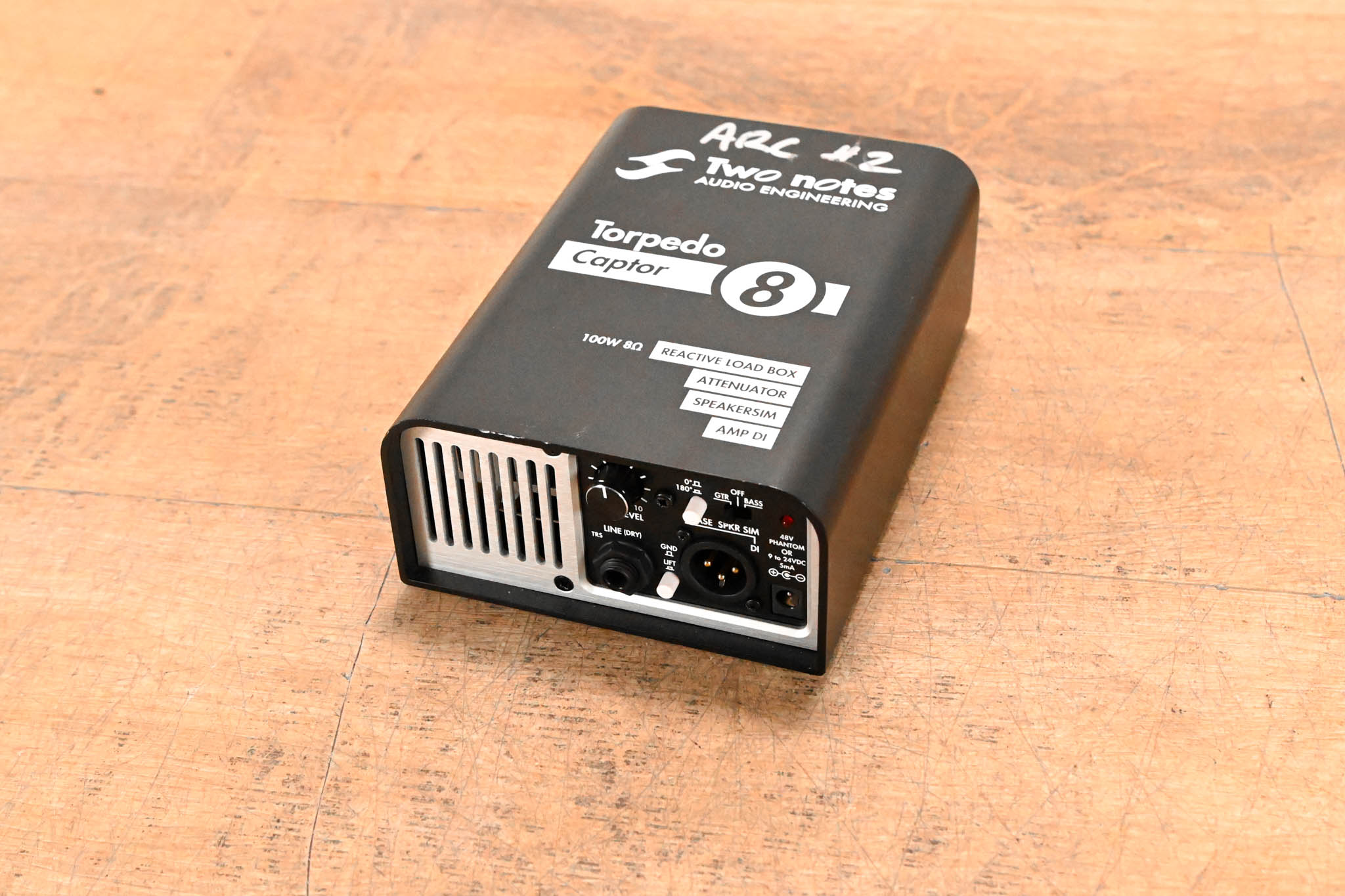 Two Notes Torpedo Captor 8Ω Reactive Load Box & DI (NO PSU)