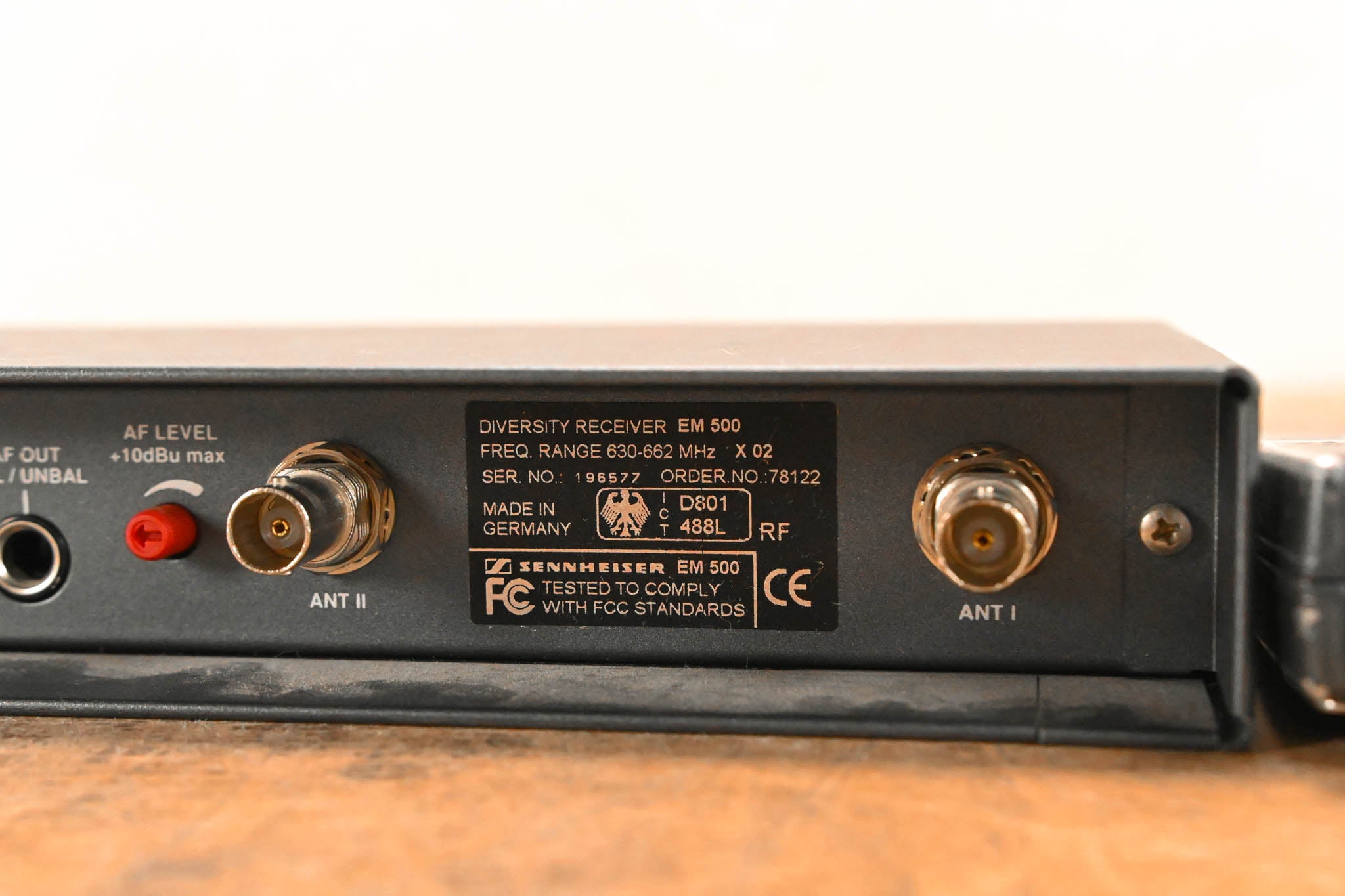 Sennheiser ew 500 Bodypack Wireless System 630-662 MHz NO POWER SUPPLY