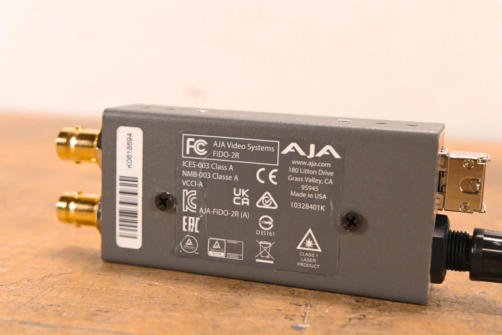 AJA FIDO-2R Dual-Channel Optical Fiber to SD/HD/3G SDI Receiver