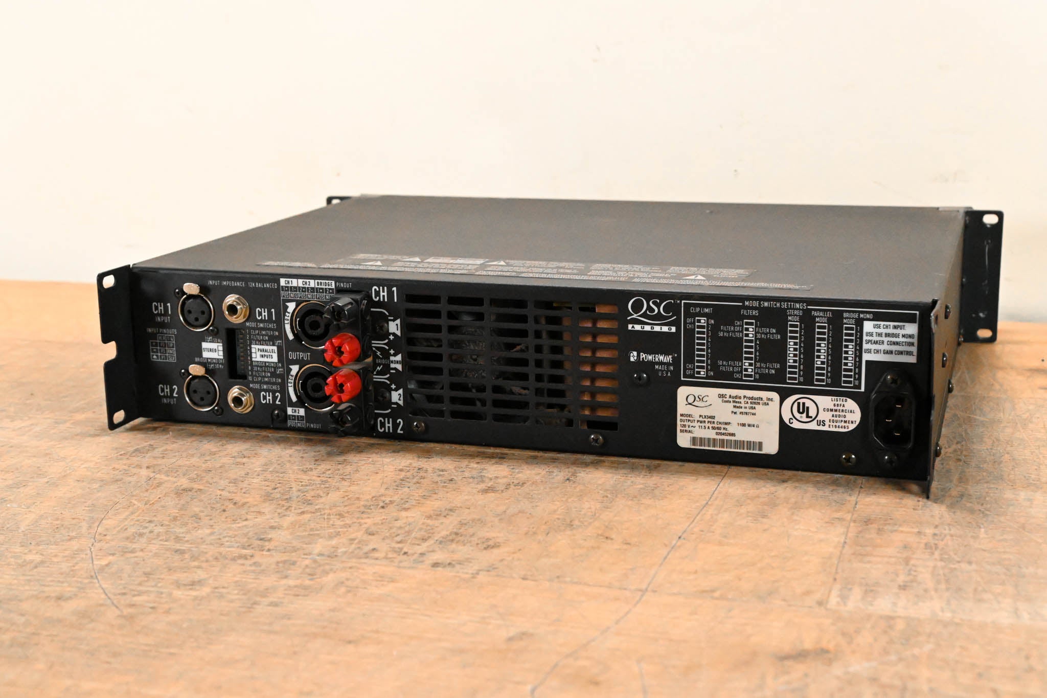 QSC PLX3402 2-Channel Power Amplifier