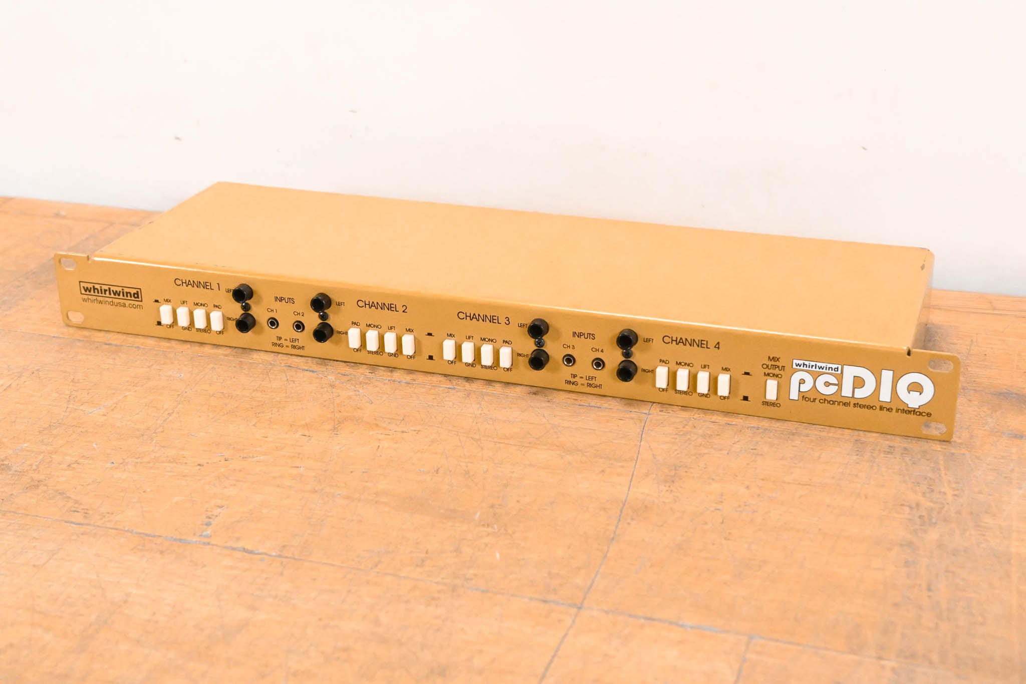 Whirlwind pcDIQ 4-Channel Rackmount DI