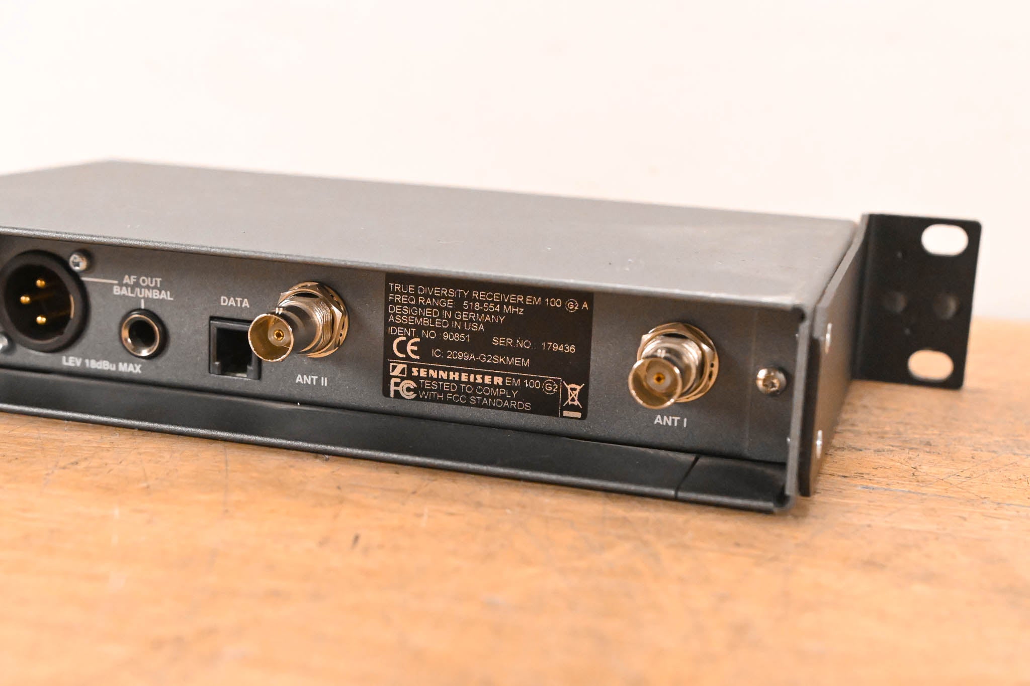 Sennheiser EM 100 G2 Wireless Receiver - 518-554 MHz (NO POWER SUPPLY)