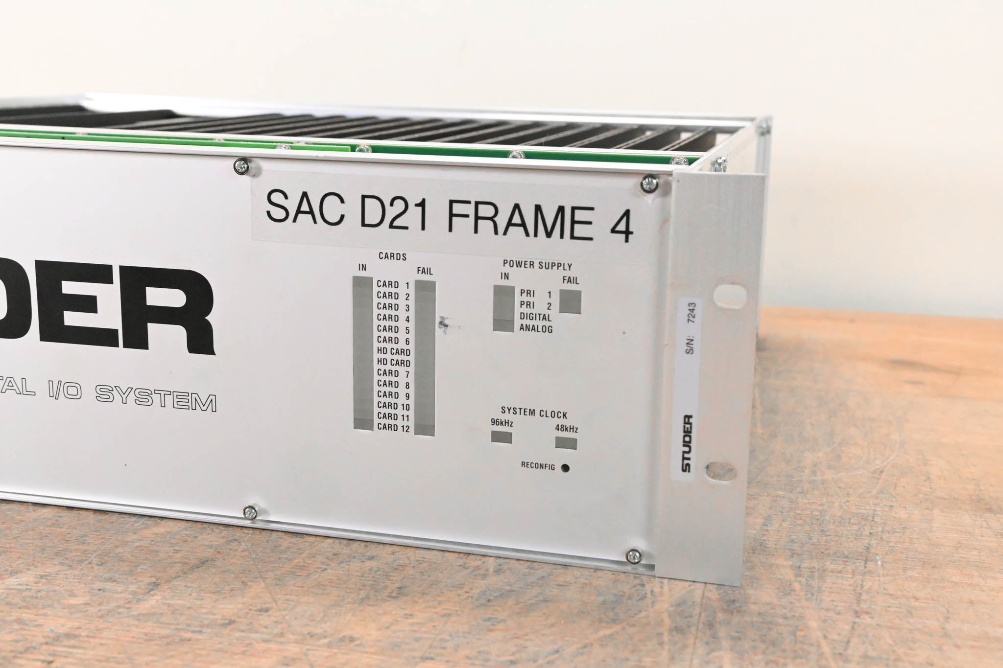 Studer D21m Modular I/O System with Madi HD Link Card