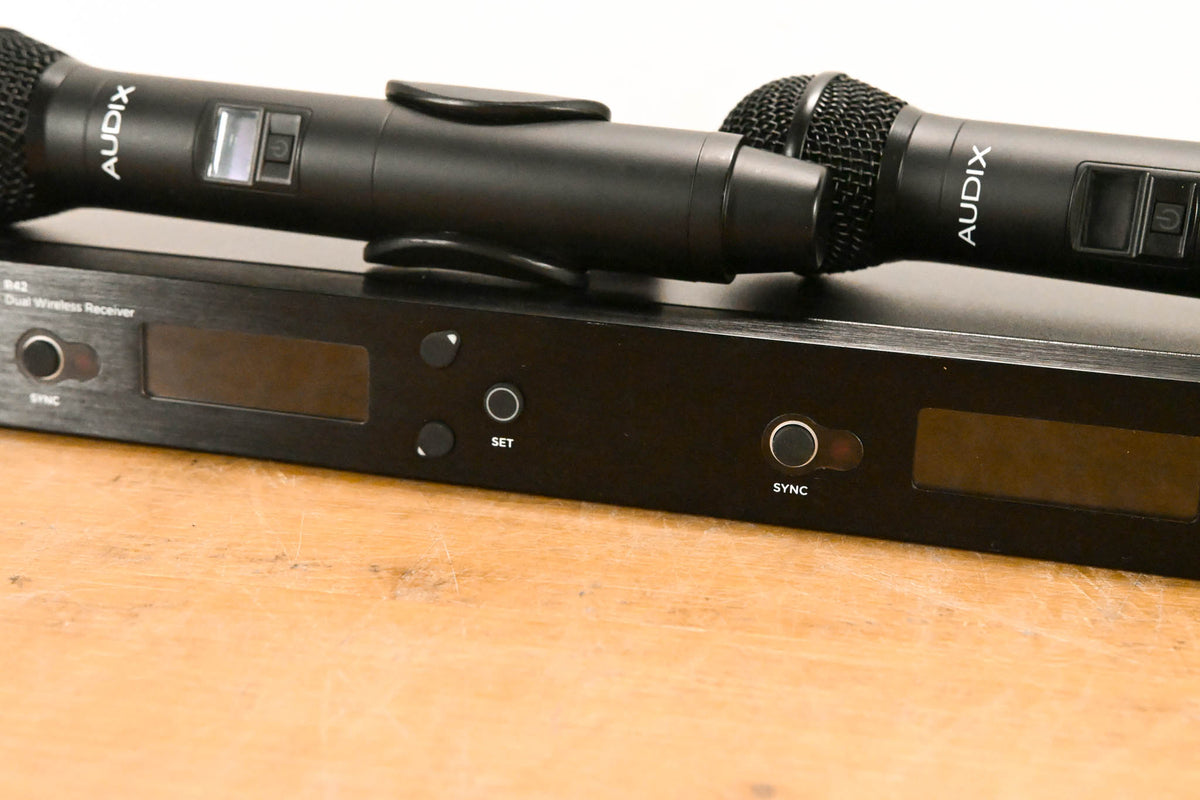 Audix AP42 OM2 Dual Handheld Wireless Mic System- A Band (NO PSU)