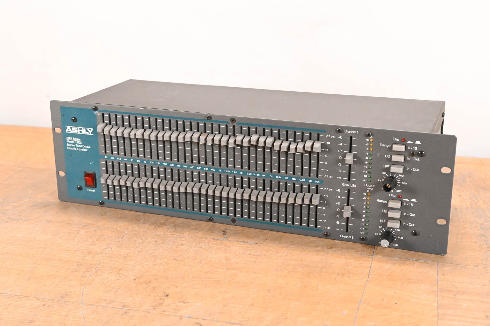 Ashly GQX-3102 2-Channel 31-Band Graphic Equalizer