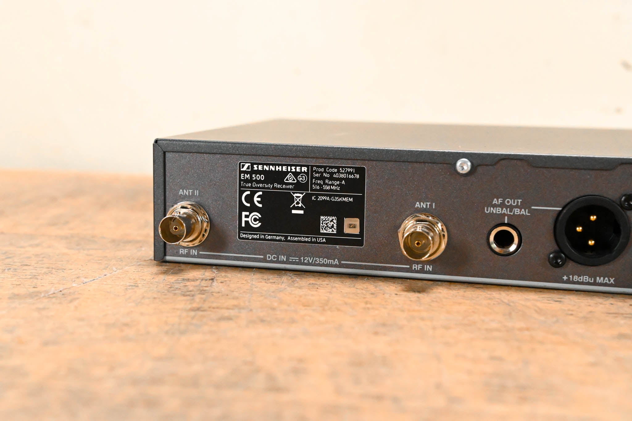 Sennheiser EM 500 G3 Wireless Receiver - A Range: 516-558 MHz