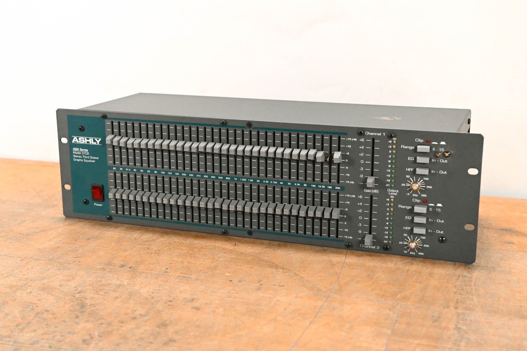 Ashly GQX-3102 2-Channel 31-Band Graphic Equalizer
