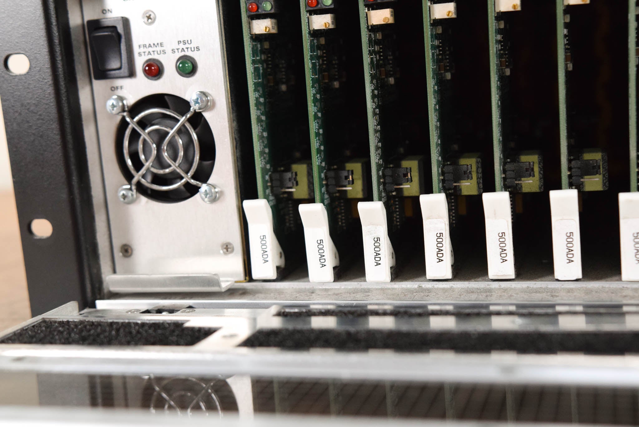 Evertz 500FR Compact High Density Video Distribution Frame with Cards