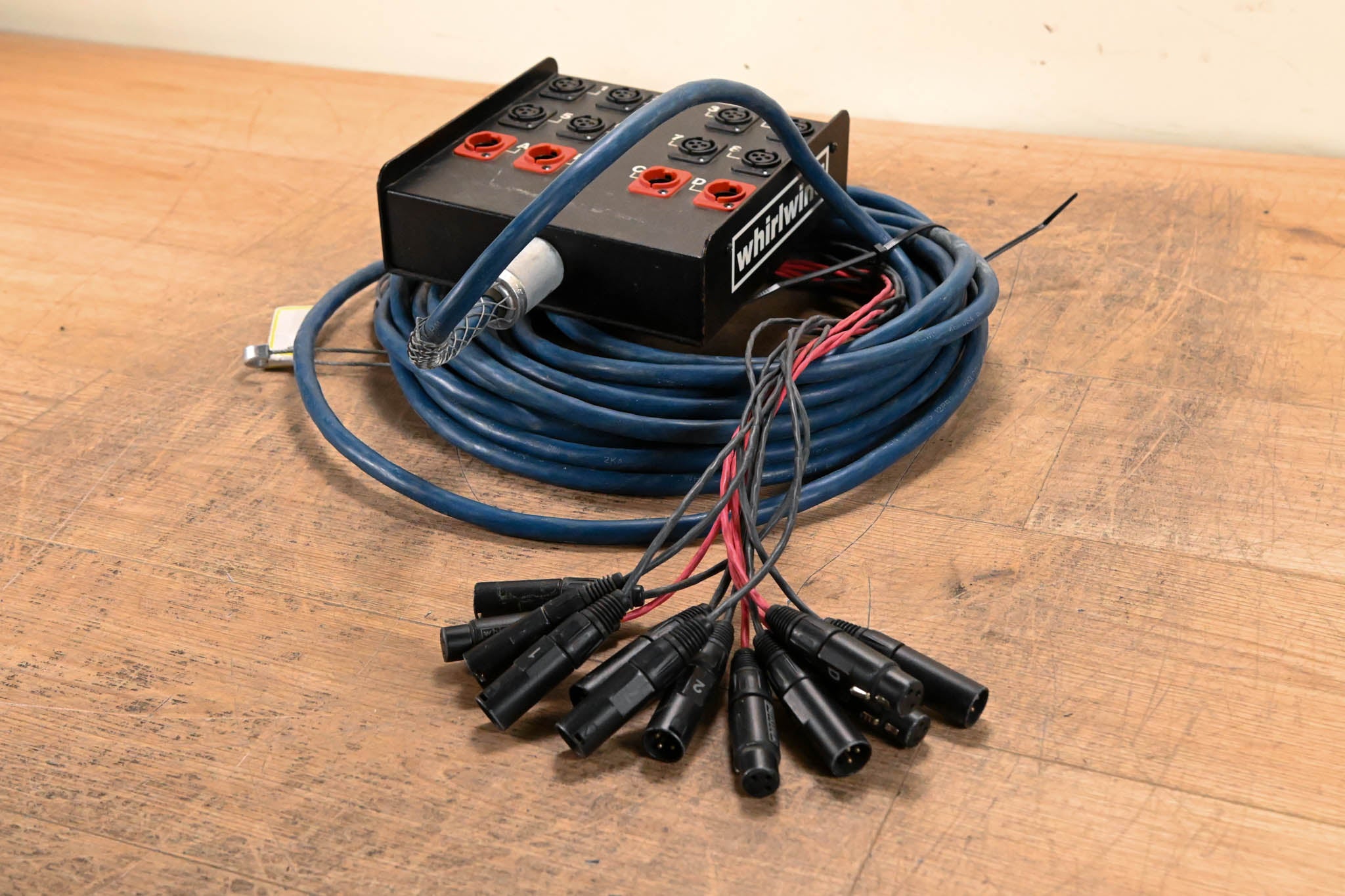 Whirlwind MS-8-4-XL-050 Medusa 8x4 Snake with XLR Returns - 50ft