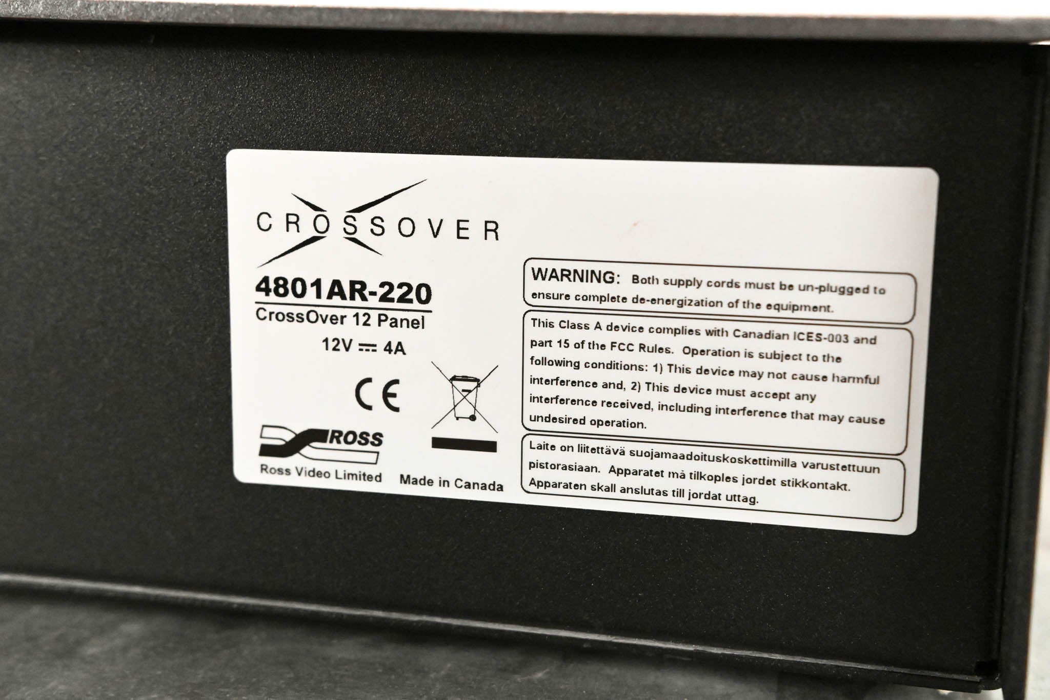 Ross CrossOver 12 12-Input HD Production Switcher