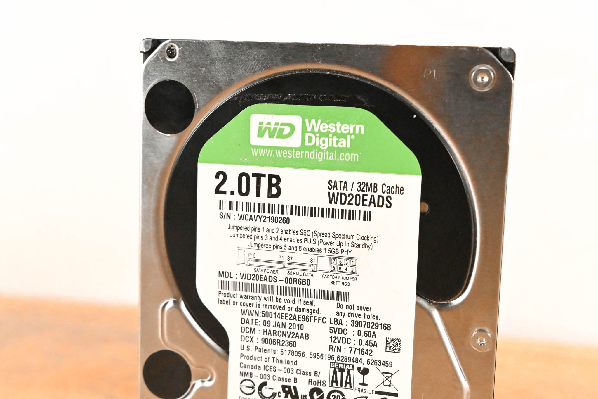 Western Digital WD20EADS 2 TB Internal Hard Drive