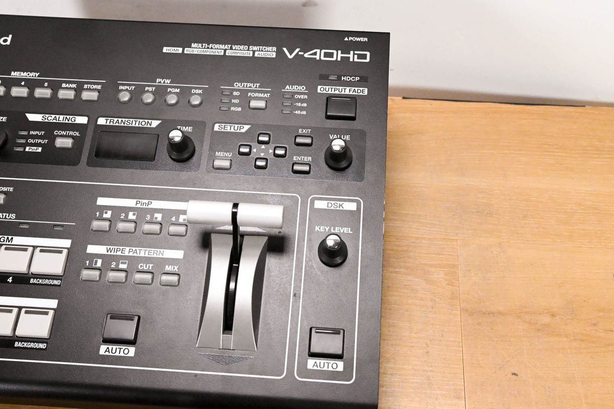 Roland V-40HD Multi-Format Video Switcher (NO POWER SUPPLY)