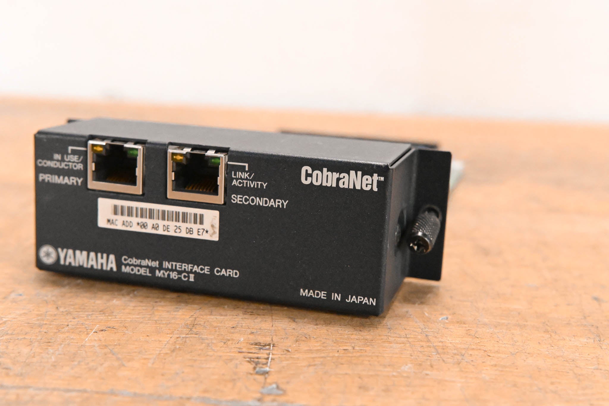 Yamaha MY16-CII CobraNet Network I/O Card