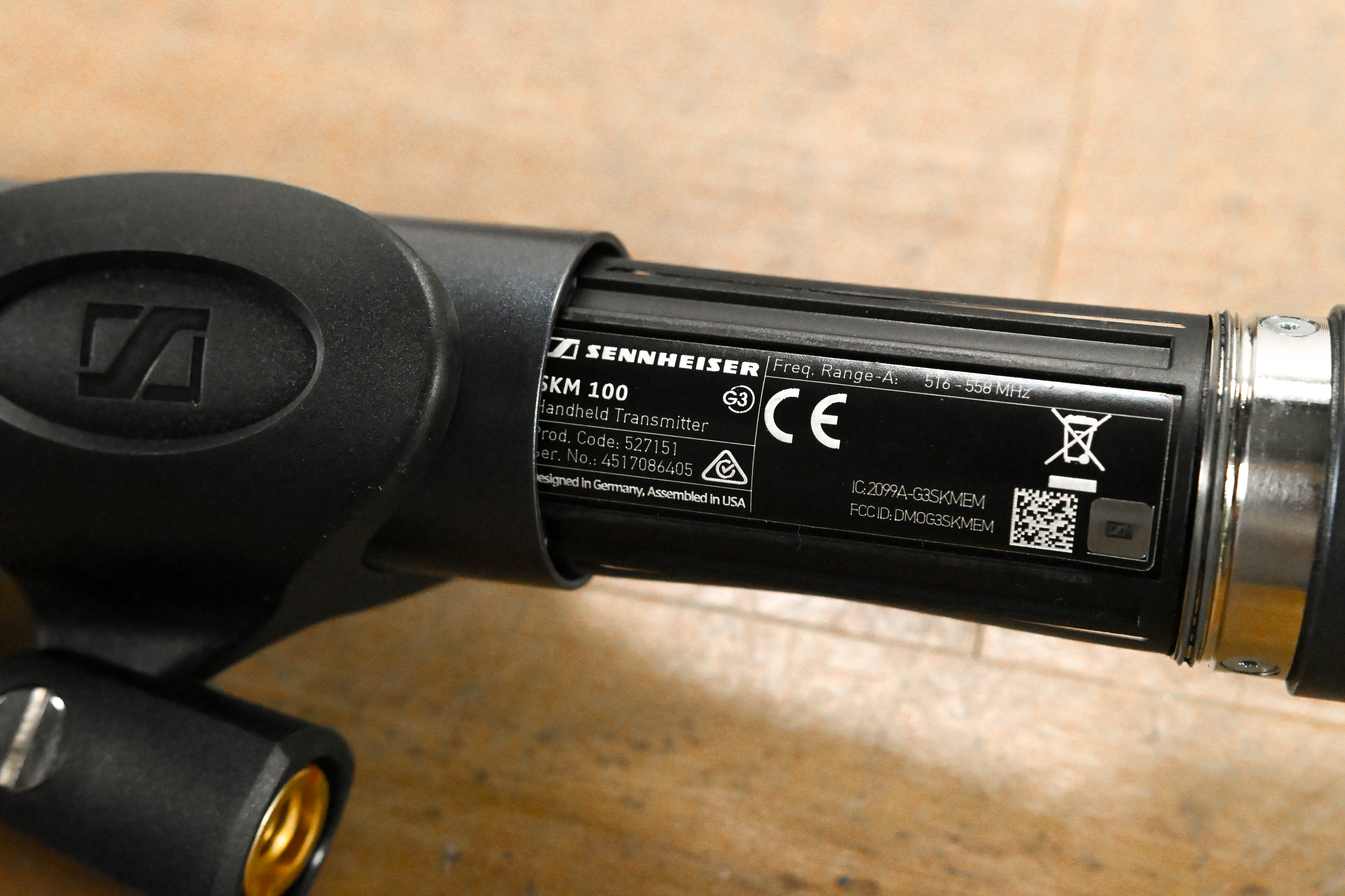 Sennheiser ew 100 G3 Handheld Wireless System - A Range: 516-558 MHz