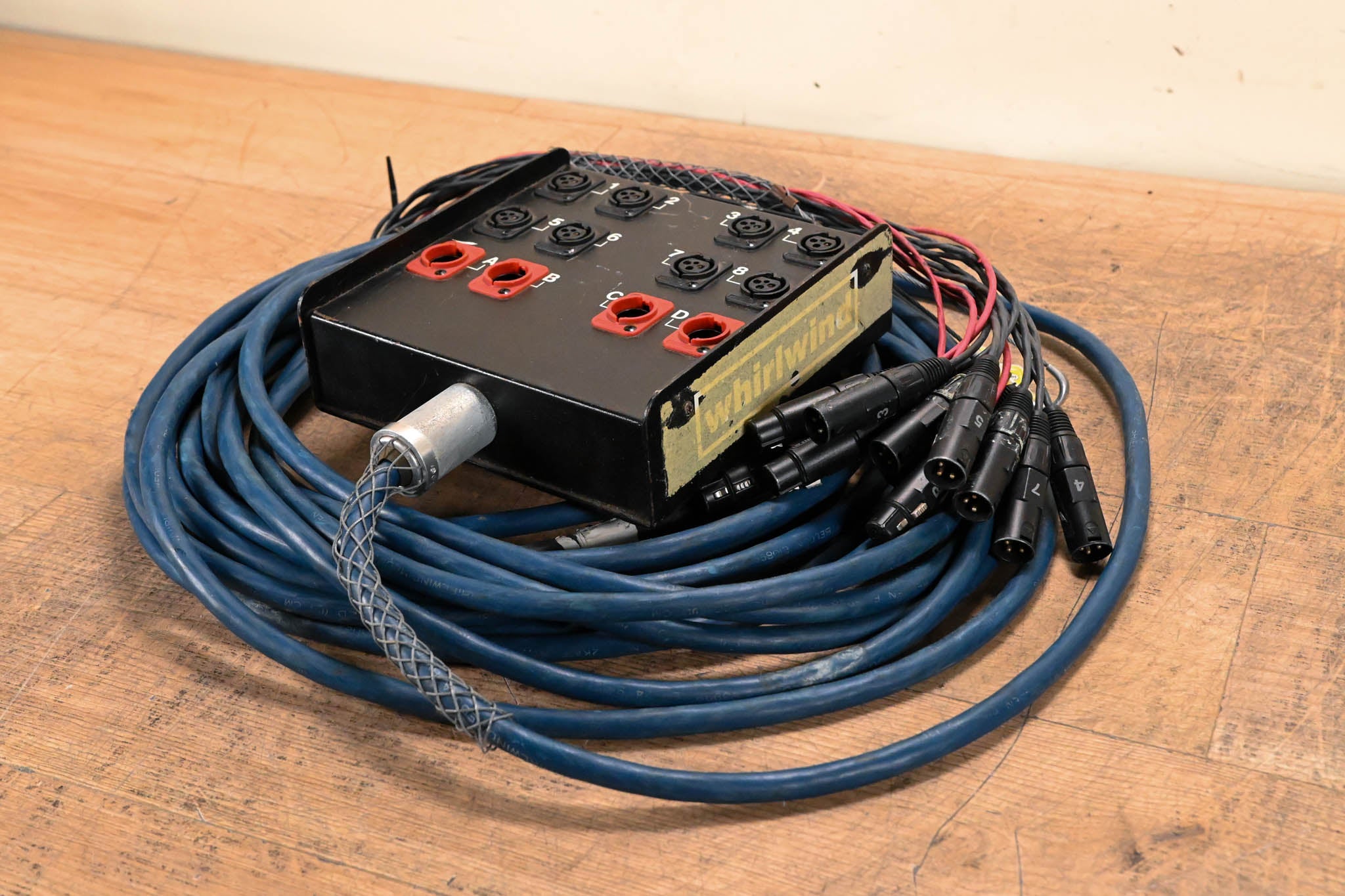 Whirlwind MS-8-4-XL-050 Medusa 8x4 Snake with XLR Returns - 50ft