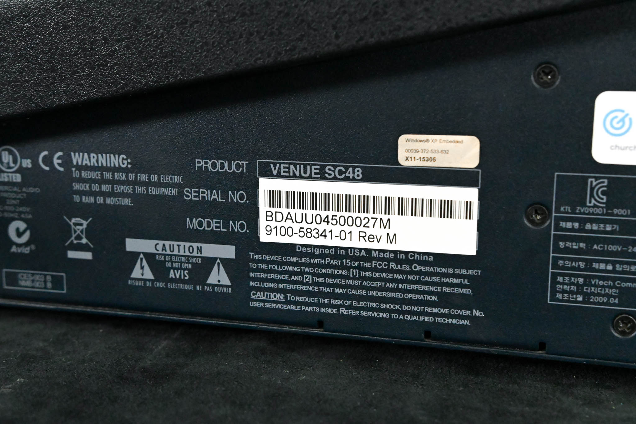 Digidesign VENUE SC48 Digital Audio Mixing Console