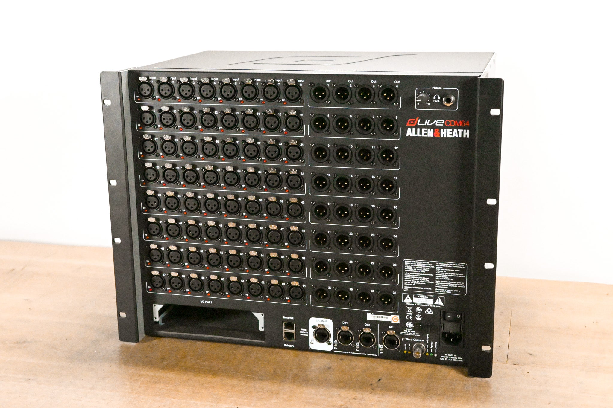 Allen & Heath dLive CDM64 MixRack 64-in/32-out Digital Stage Box