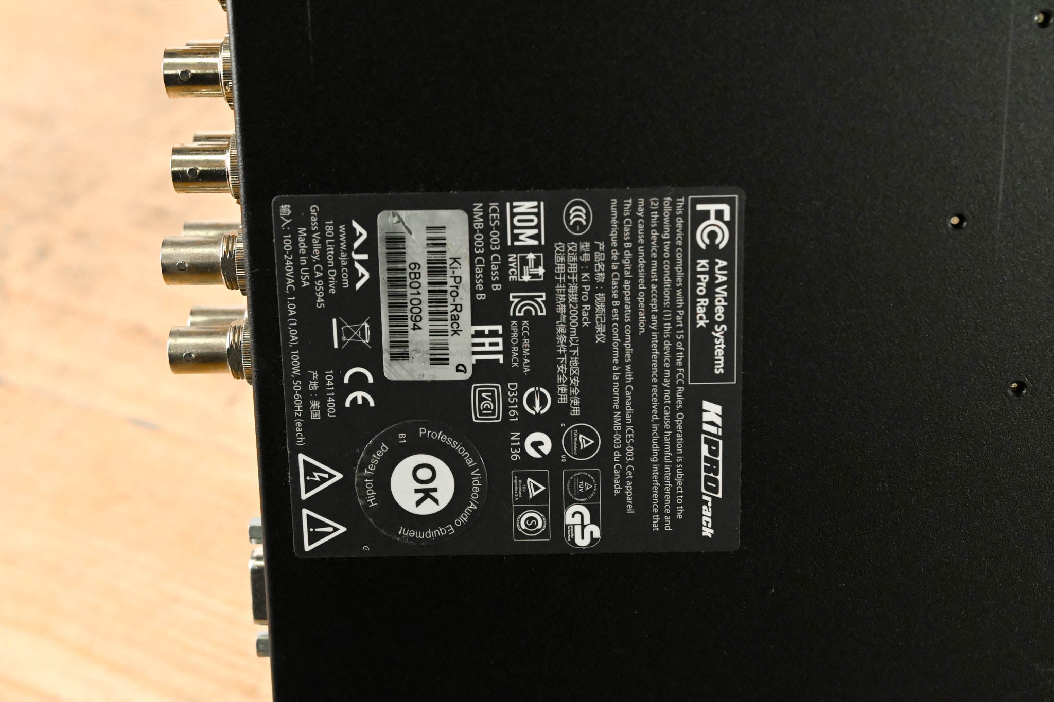 AJA Ki Pro Rack File-Based 1RU Video Recorder and Player