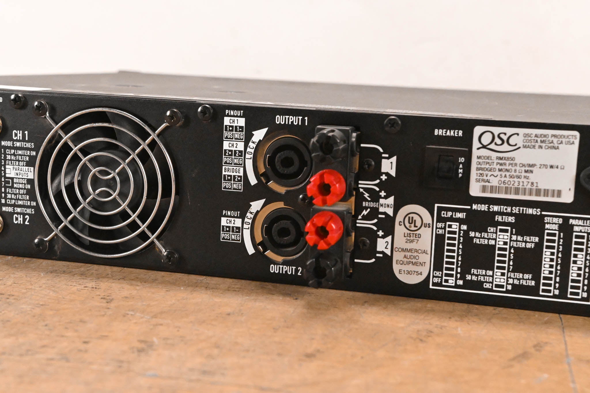 QSC RMX850 2-Channel Power Amplifier