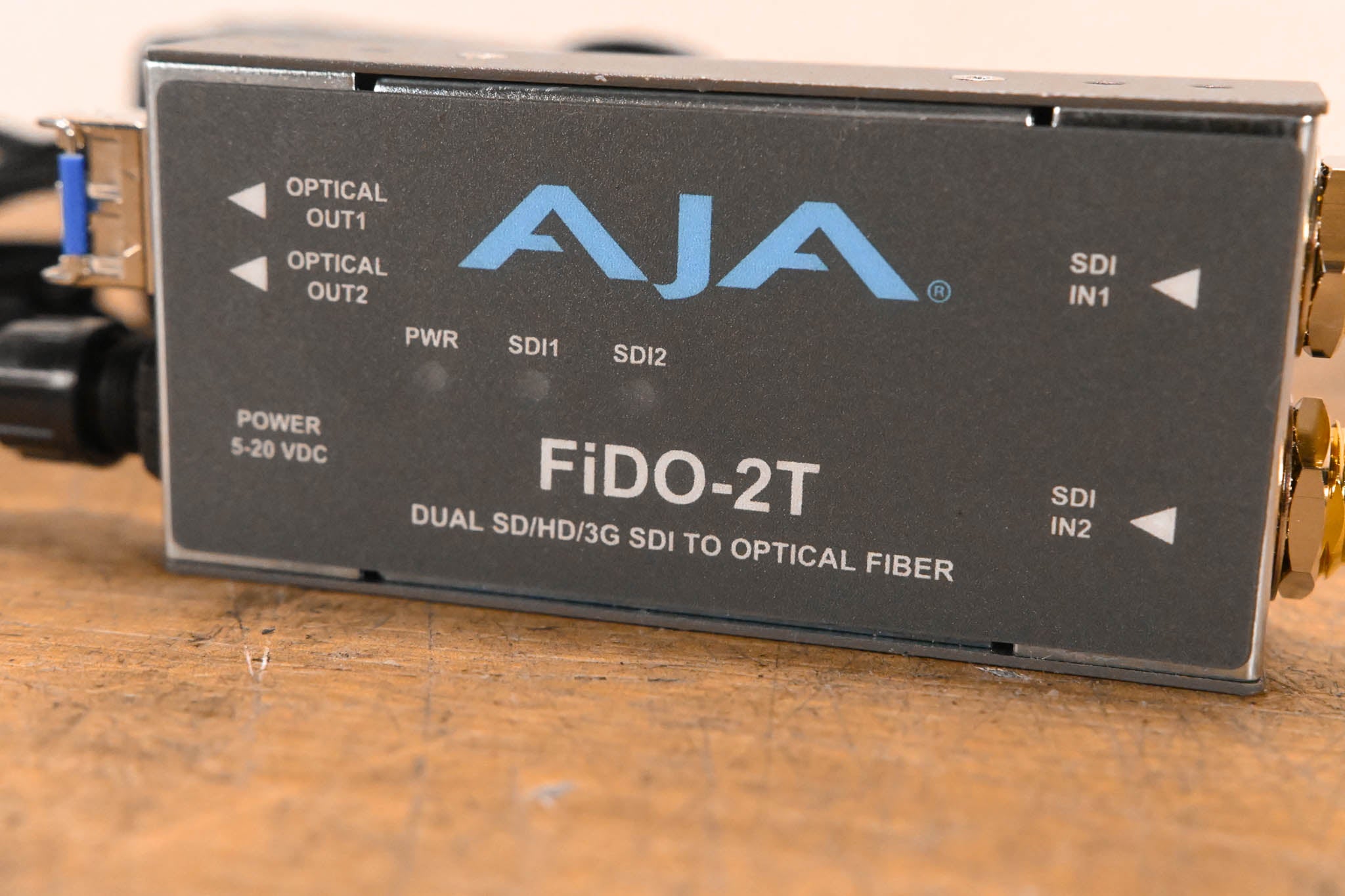 AJA FIDO-2T Dual-Channel SD/HD/3G SDI to Optical Fiber Transmitter
