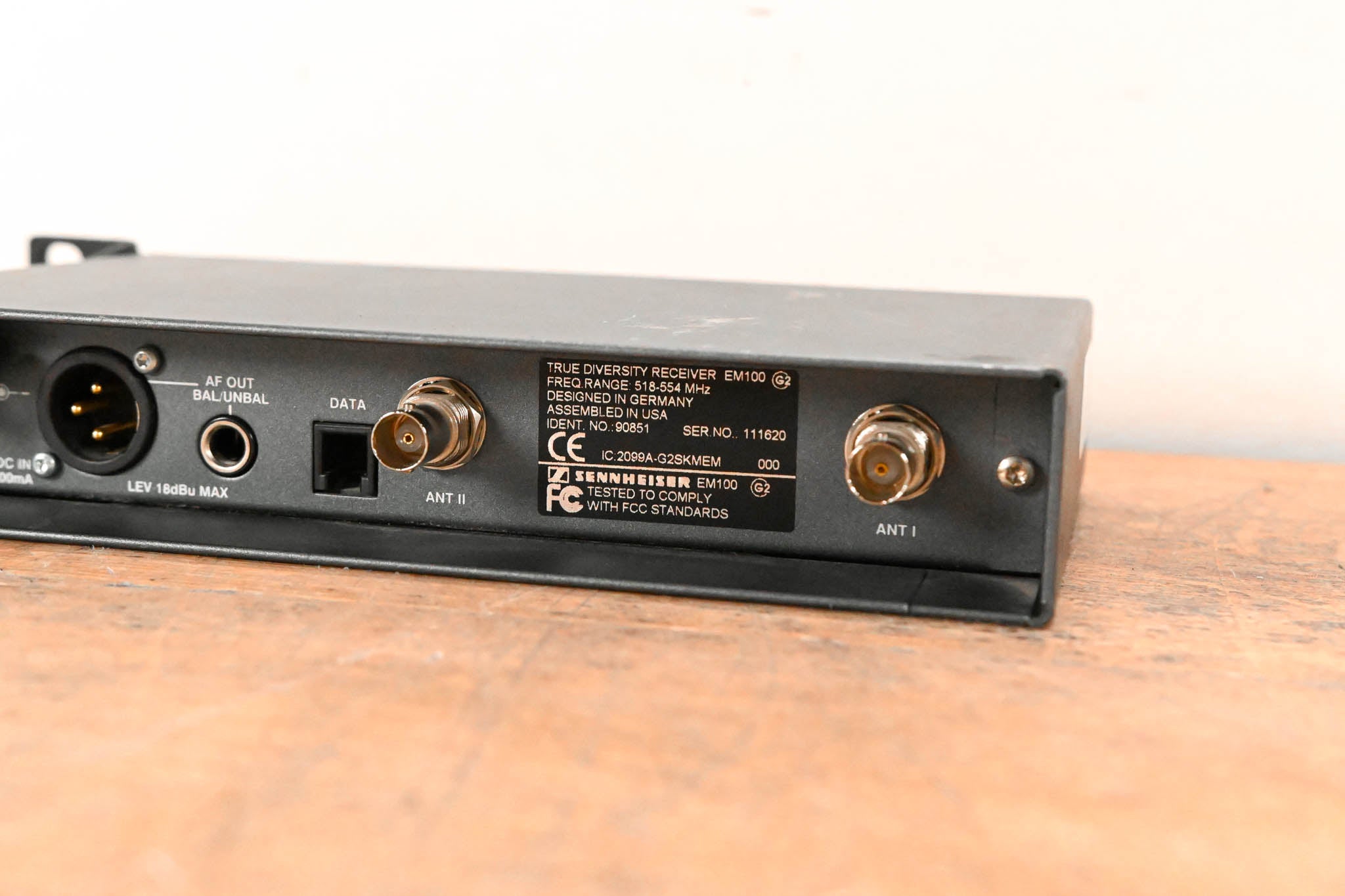 Sennheiser EM 100 G2 Wireless Receiver - 518-554 MHz (NO POWER SUPPLY)