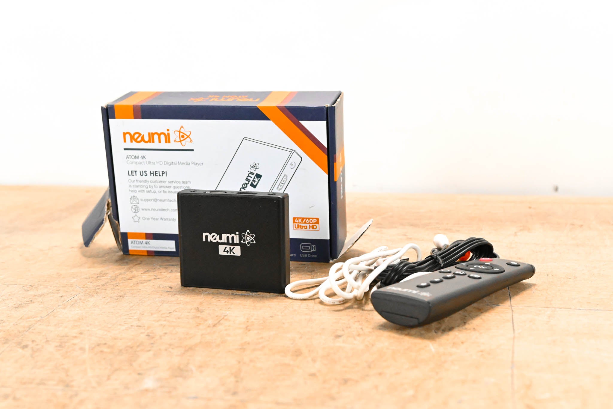 Neumi Atom 4K Ultra-HD Digital Media Player for USB Drives and SD Cards