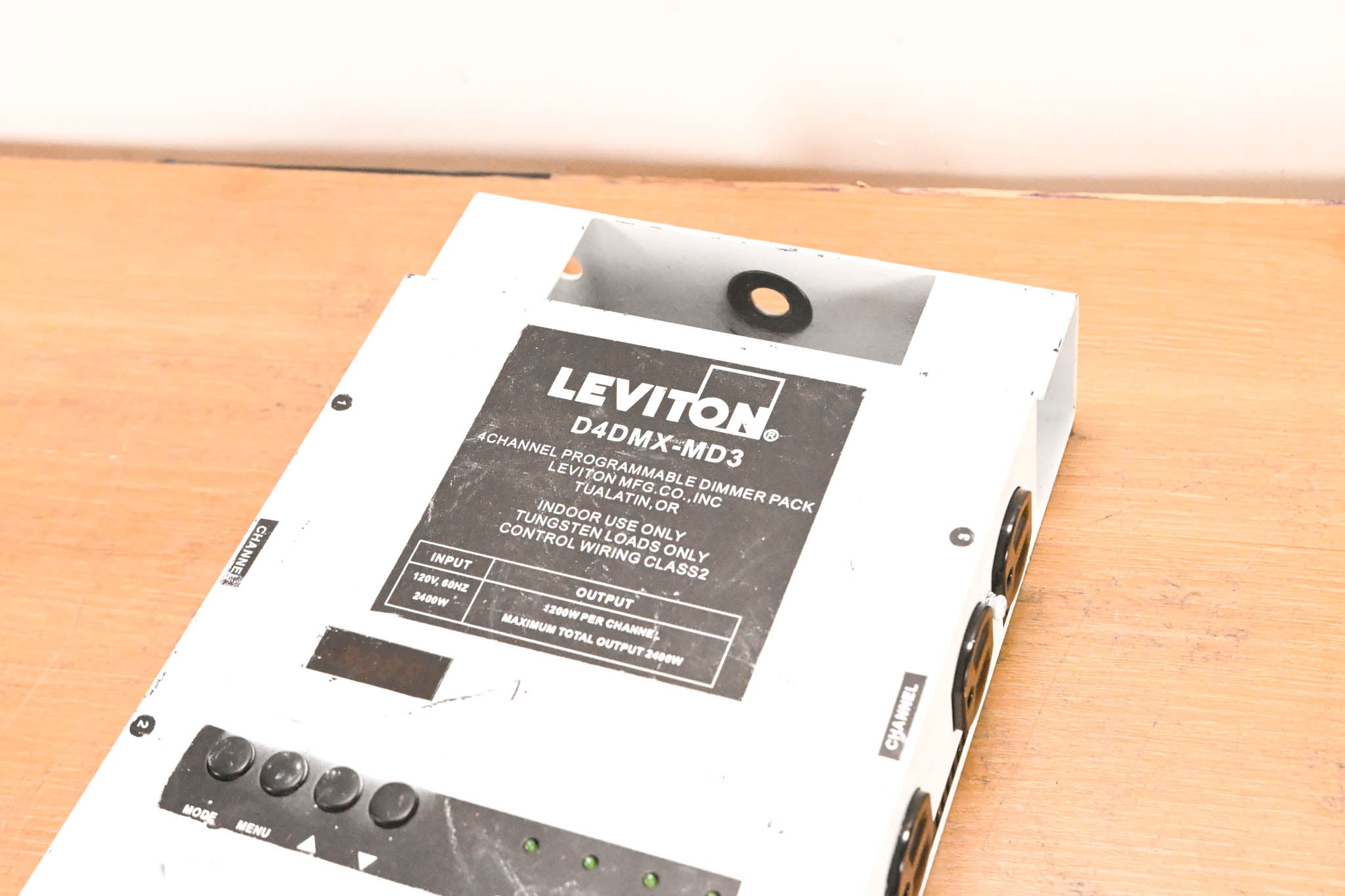 Leviton D4DMX-MD3 4-Channel Programmable Dimmer Pack