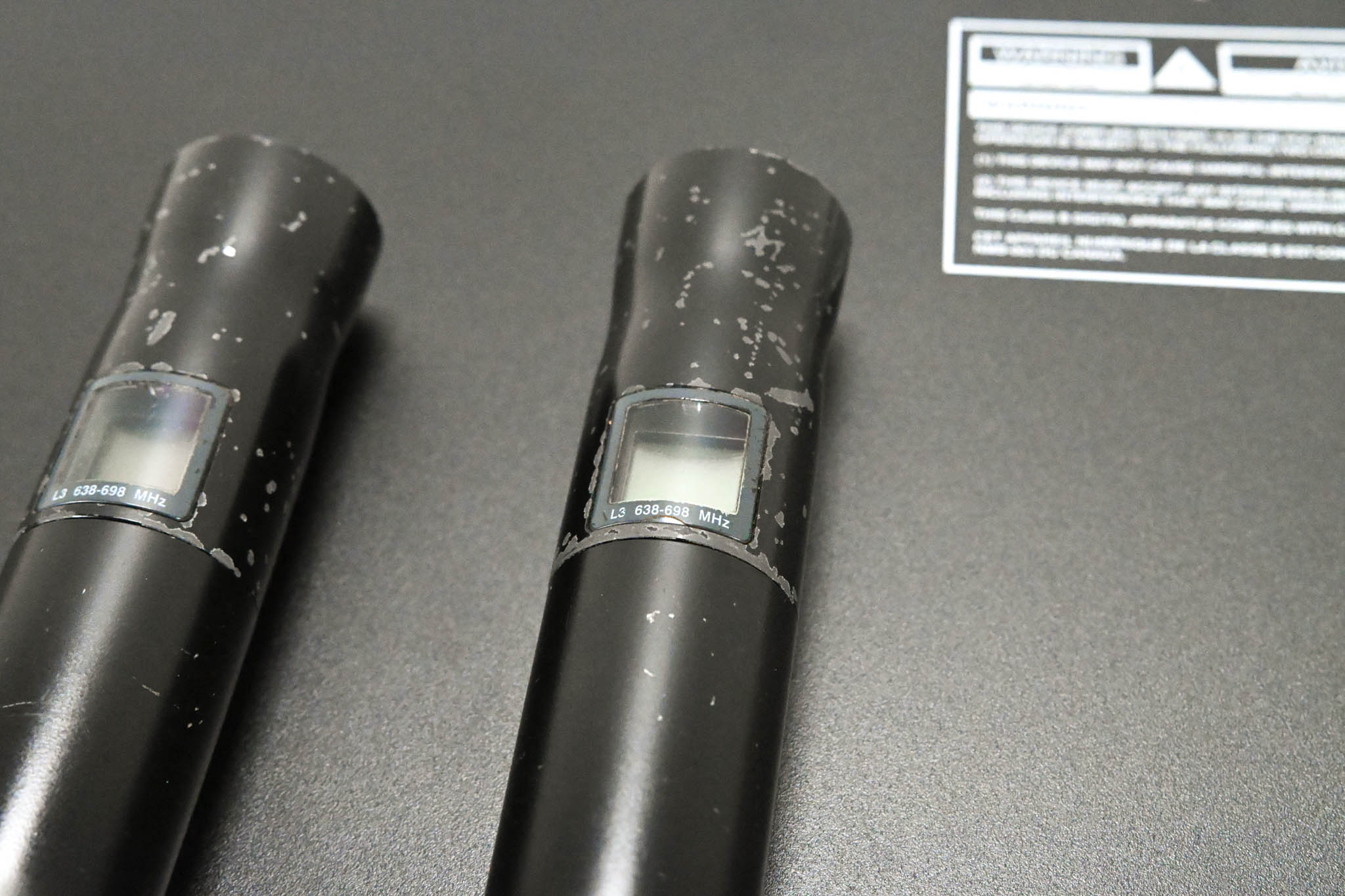 Shure UR4D Dual Receiver w/ two UR2 Transmitters (No Capsules) - L3