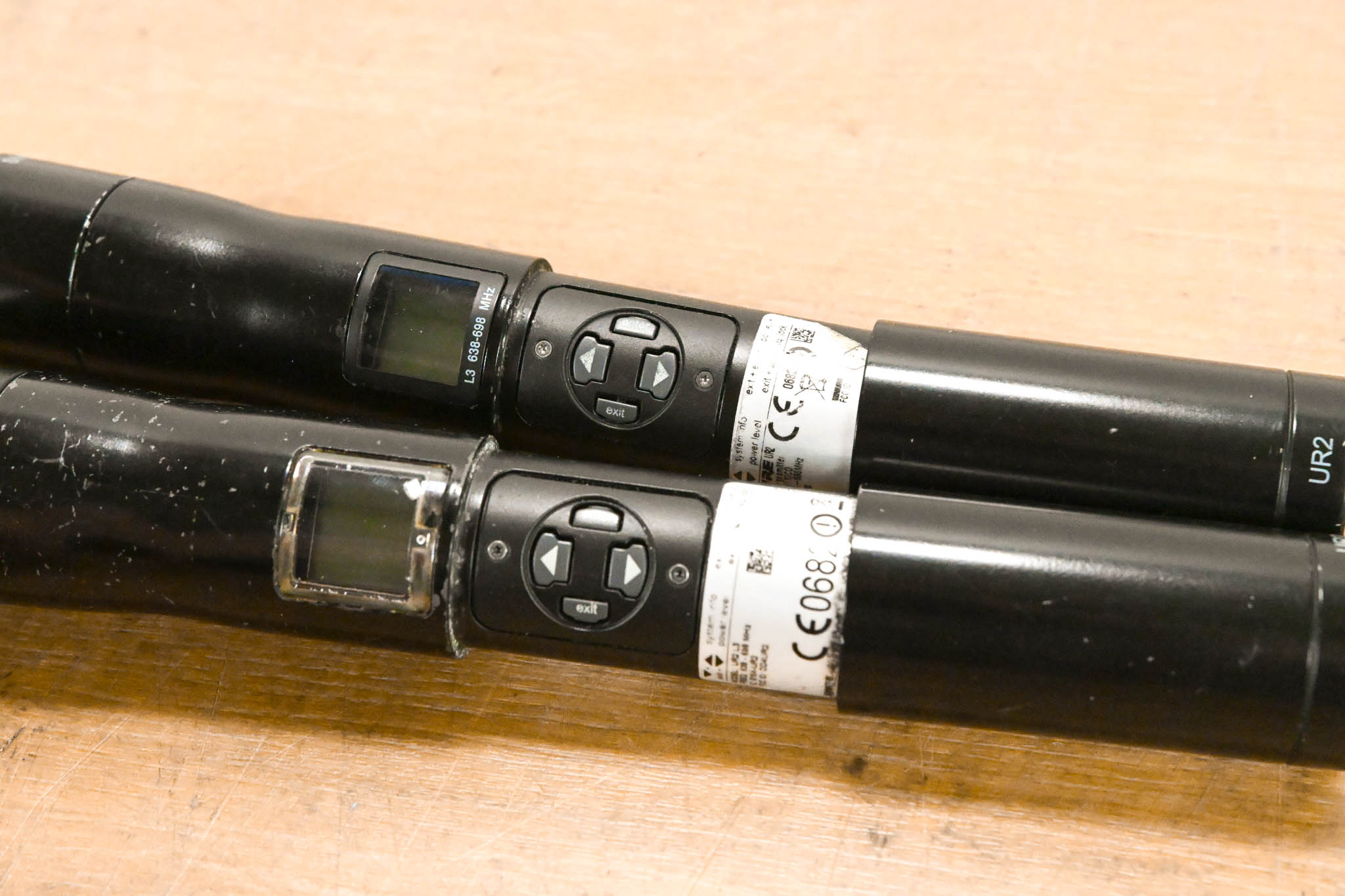 Shure UR4D Wireless Receiver w/ two UR2/SM58 Handheld Mics - L3 Band