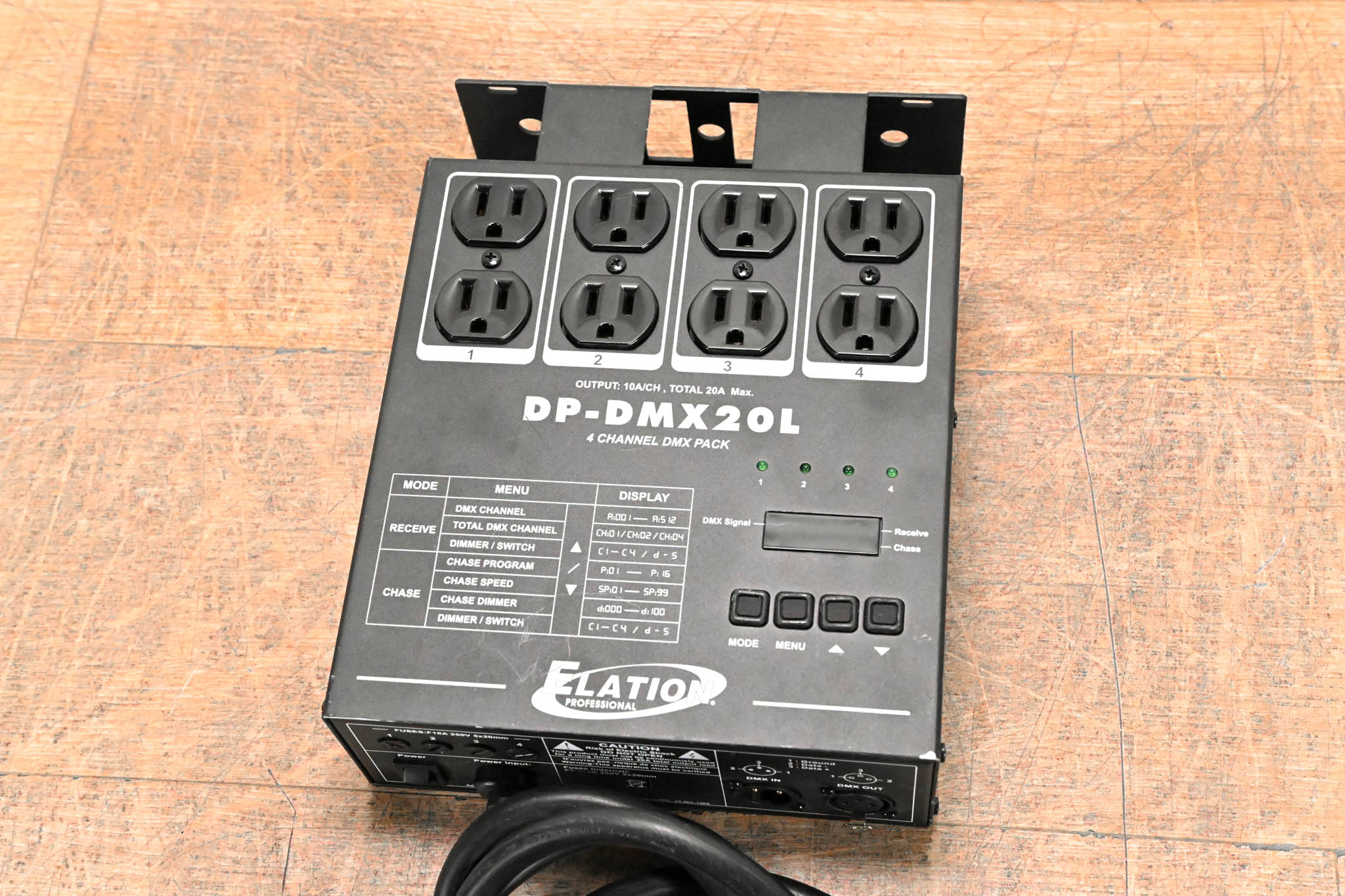 Elation DP-DMX20L 4-Channel DMX Dimmer/Switch Pack