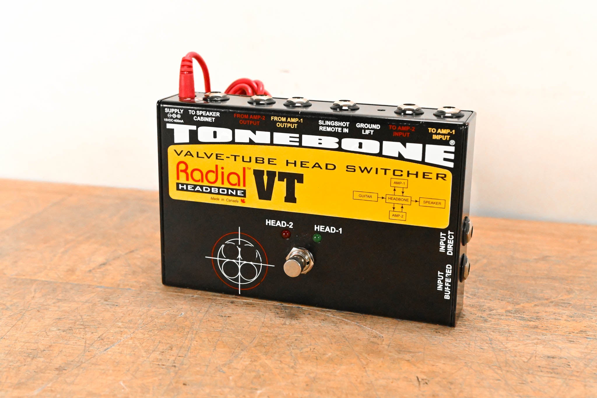 Radial Engineering Tonebone Headbone VT Tube Amplifier Head Switcher