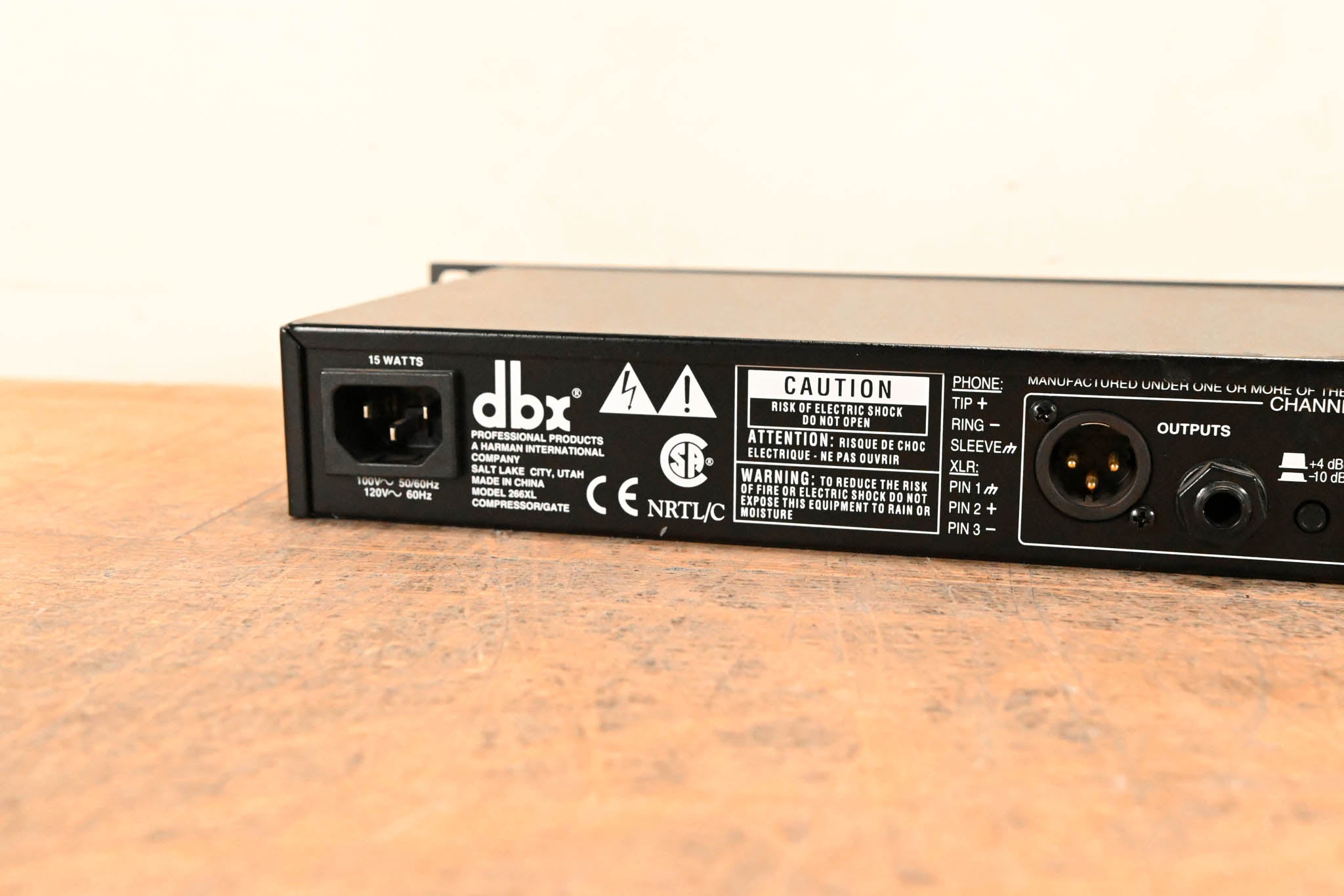 dbx 266XL 2-Channel Compressor/Gate