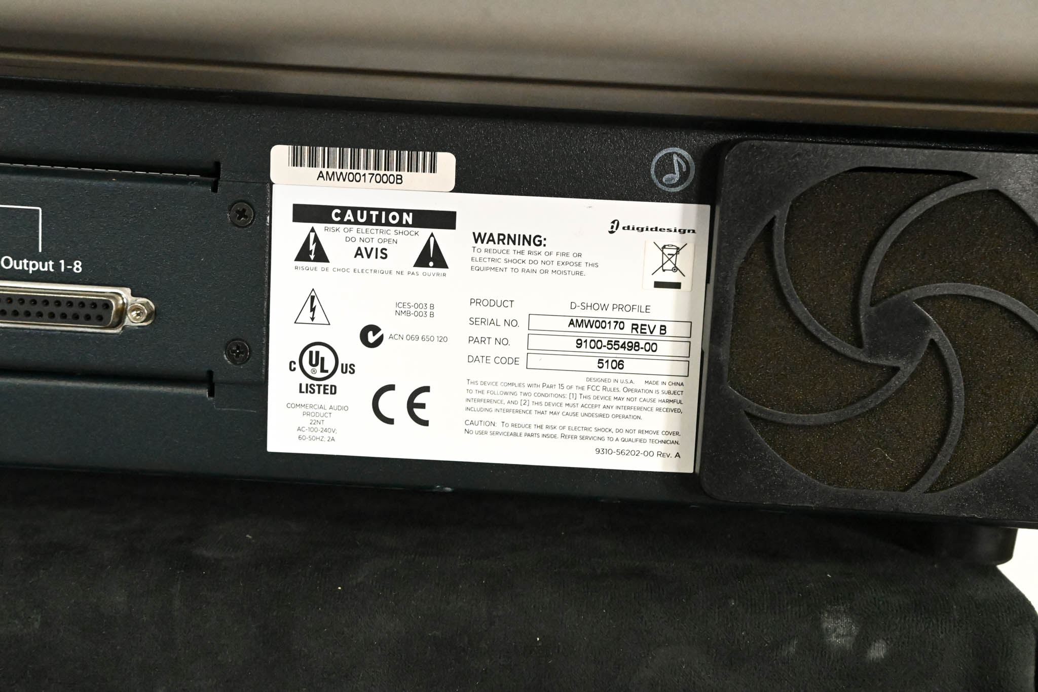 Digidesign D-Show Profile Digital Console w/ FOH Rack & two Stage Racks