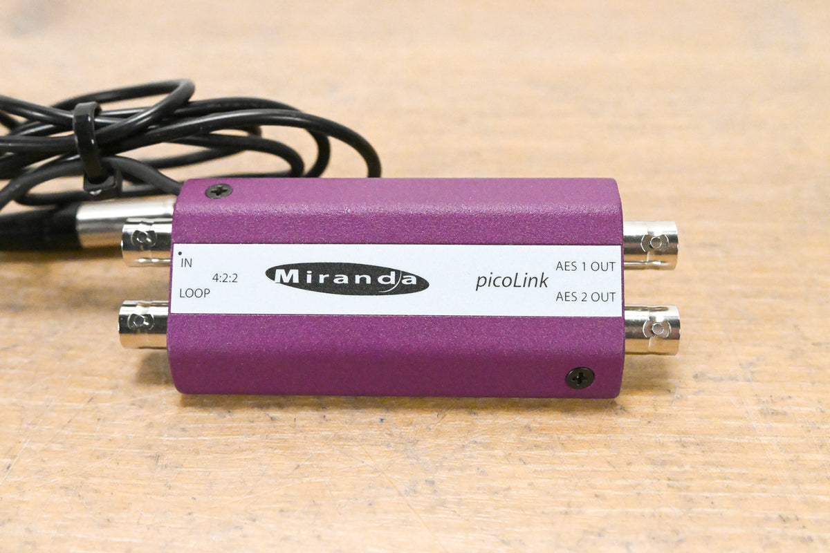 Miranda picoLink ADX-172p/75 SDI to Dual AES/EBU Audio De-Embedder