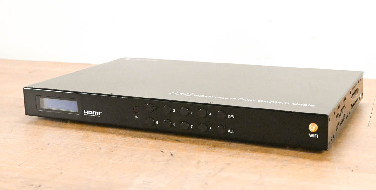 J-Tech Digital 8x8 HDMI to CAT5e/6 Matrix Switch w/ 8x Receivers NO PSU