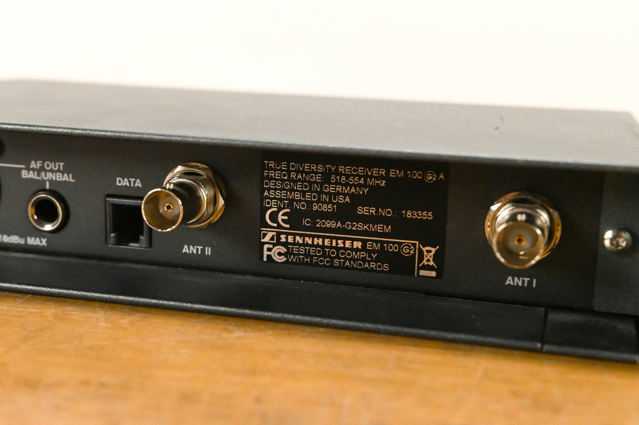 Sennheiser ew 100 G2 Handheld Wireless System 518-554MHz NO POWER SUPPLY
