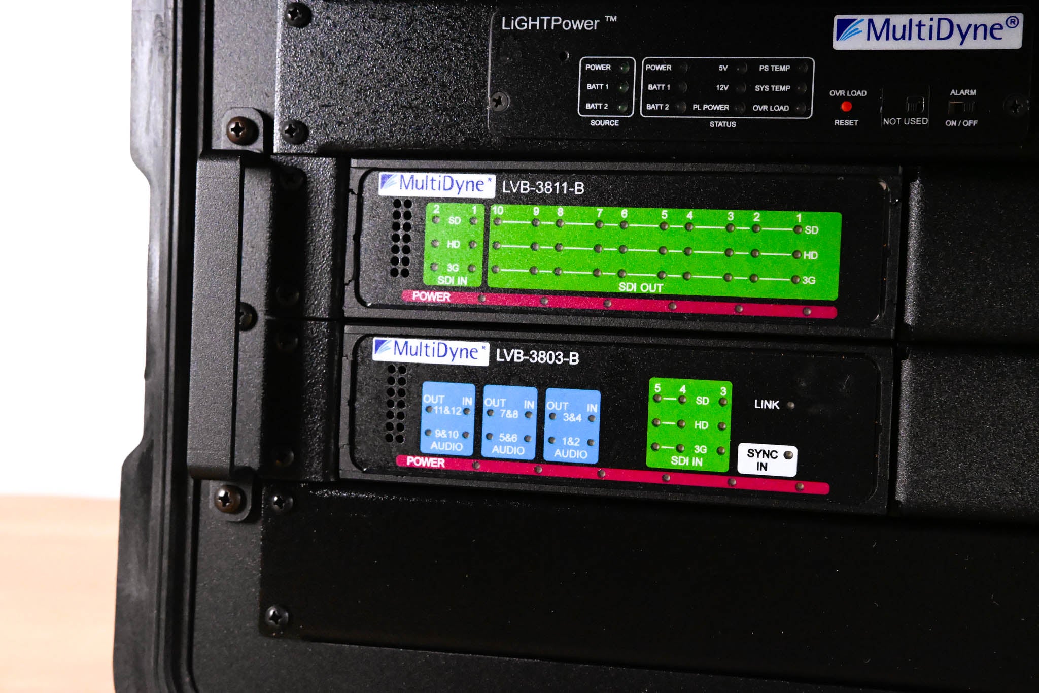 MultiDyne LB40-8126-B-V-ST LightBox Fiber Optic SDI Transport System