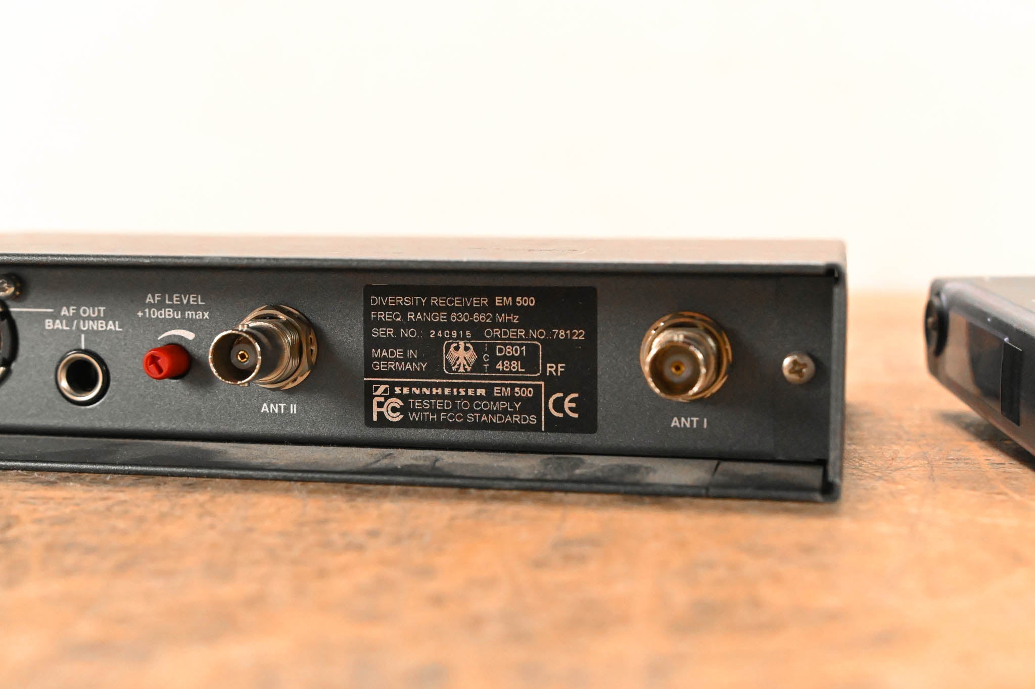 Sennheiser ew 500 Bodypack Wireless System 630-662 MHz NO POWER SUPPLY