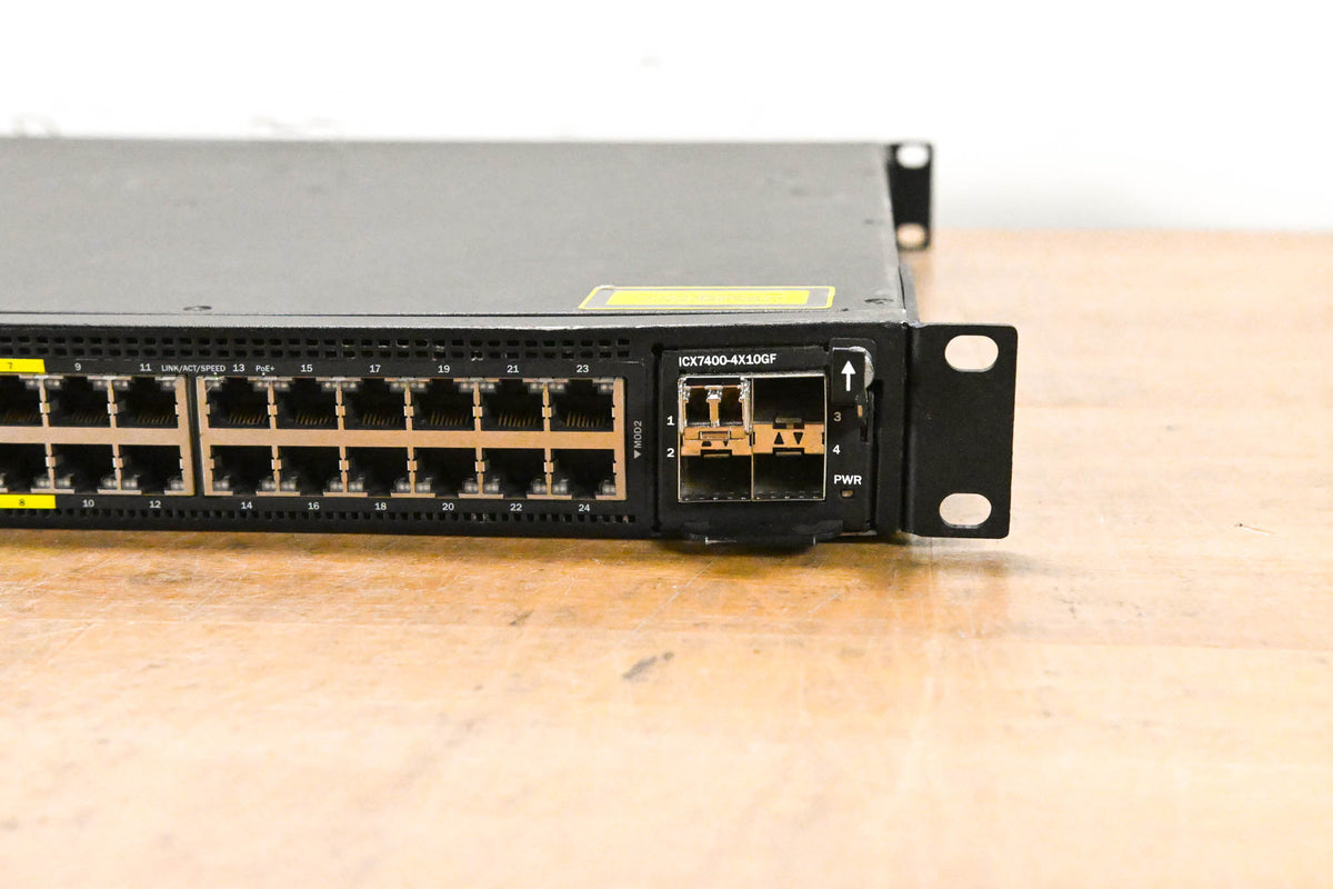 Brocade ICX-7450-24P Gigabit PoE+ Stackable Switch