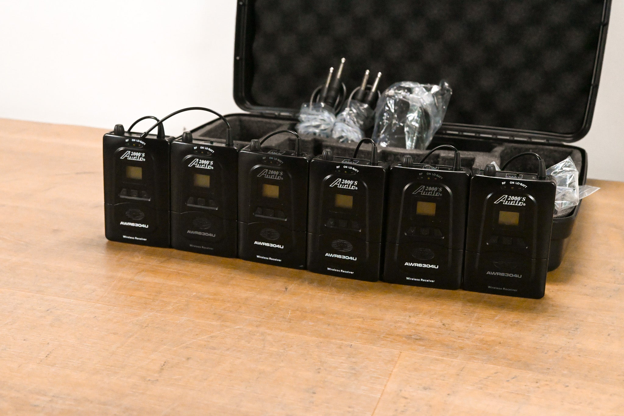 Audio2000's AWM630BU IEM System w/ six Bodypack Receivers: 573-597.8 MHz