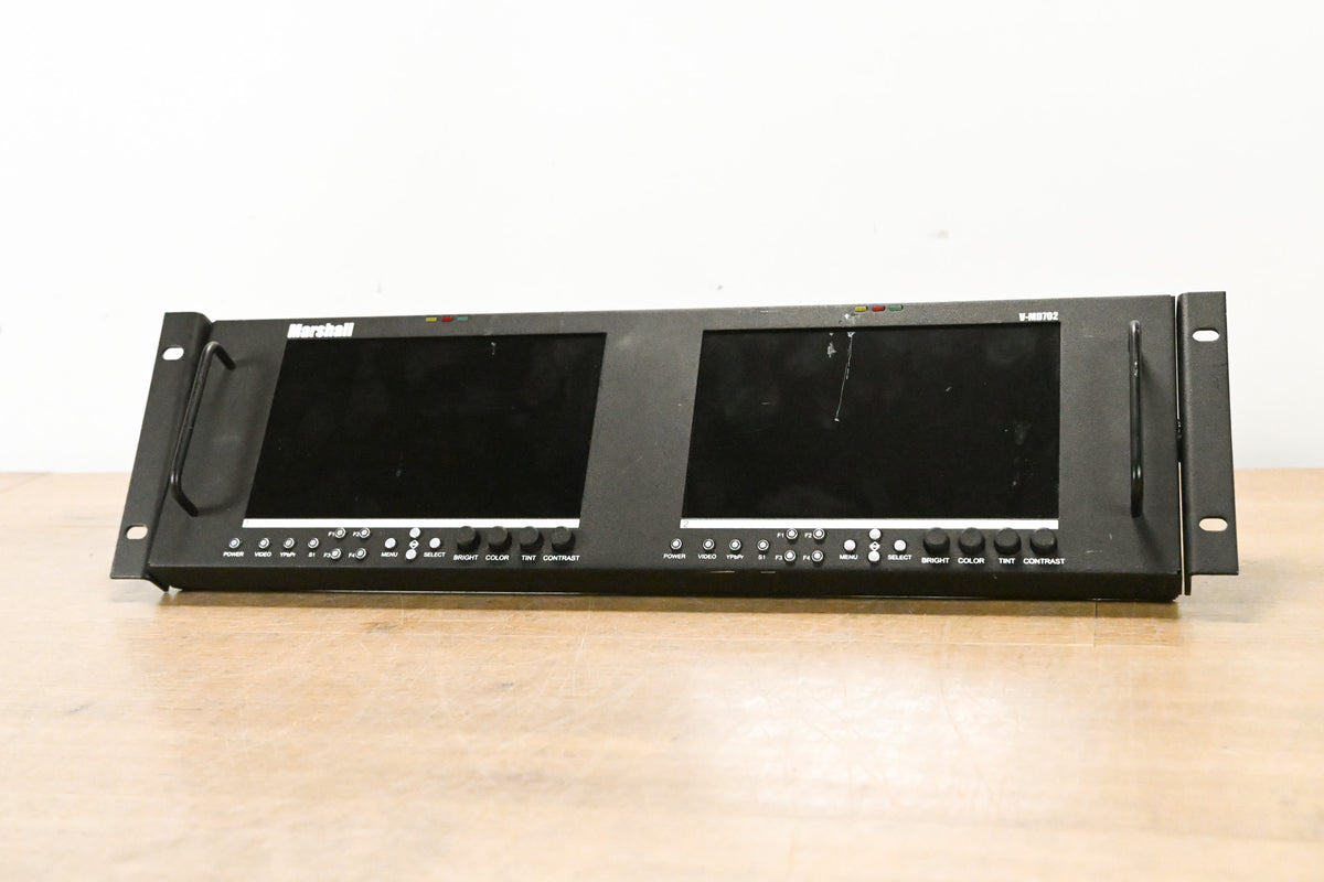 Marshall V-MD702 Dual 7" 3RU Rack Mount LCD Monitor (NO POWER SUPPLY)