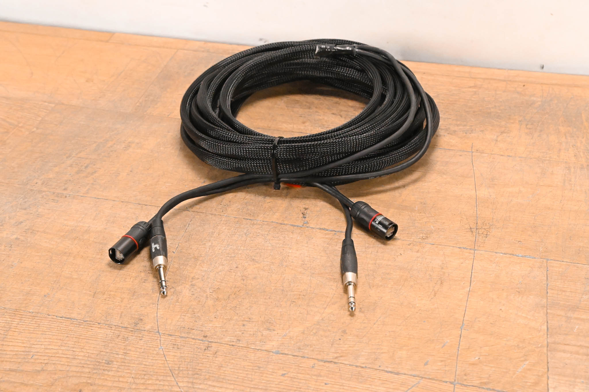 Unbranded 1/4" TRS and EtherCON RJ45 Loom - 25'